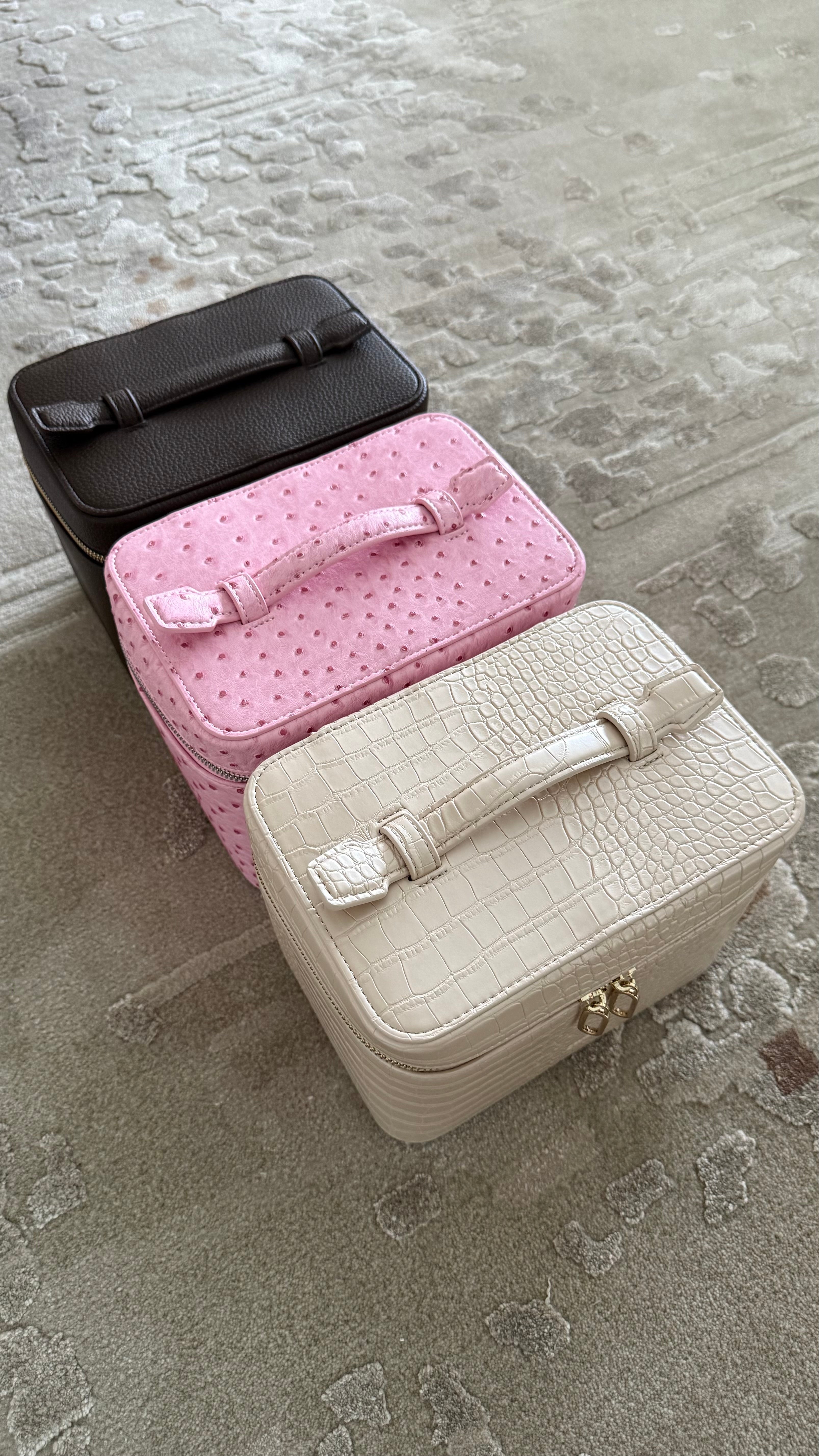 Vanity Case Champagne Croc