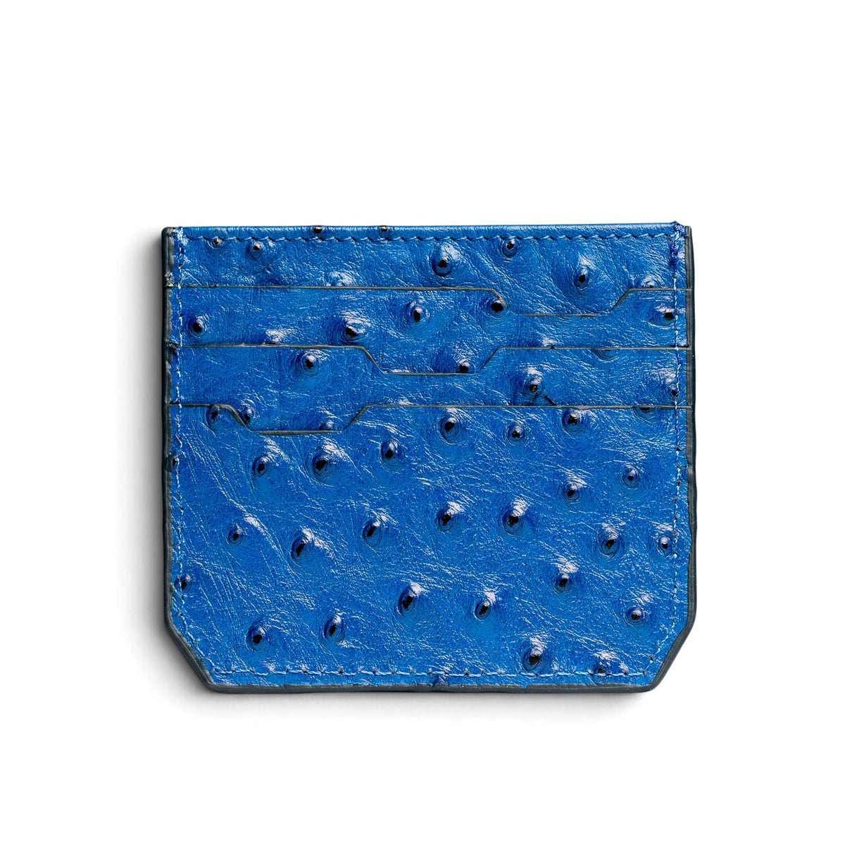 Cardholder Ostrich Light Blue