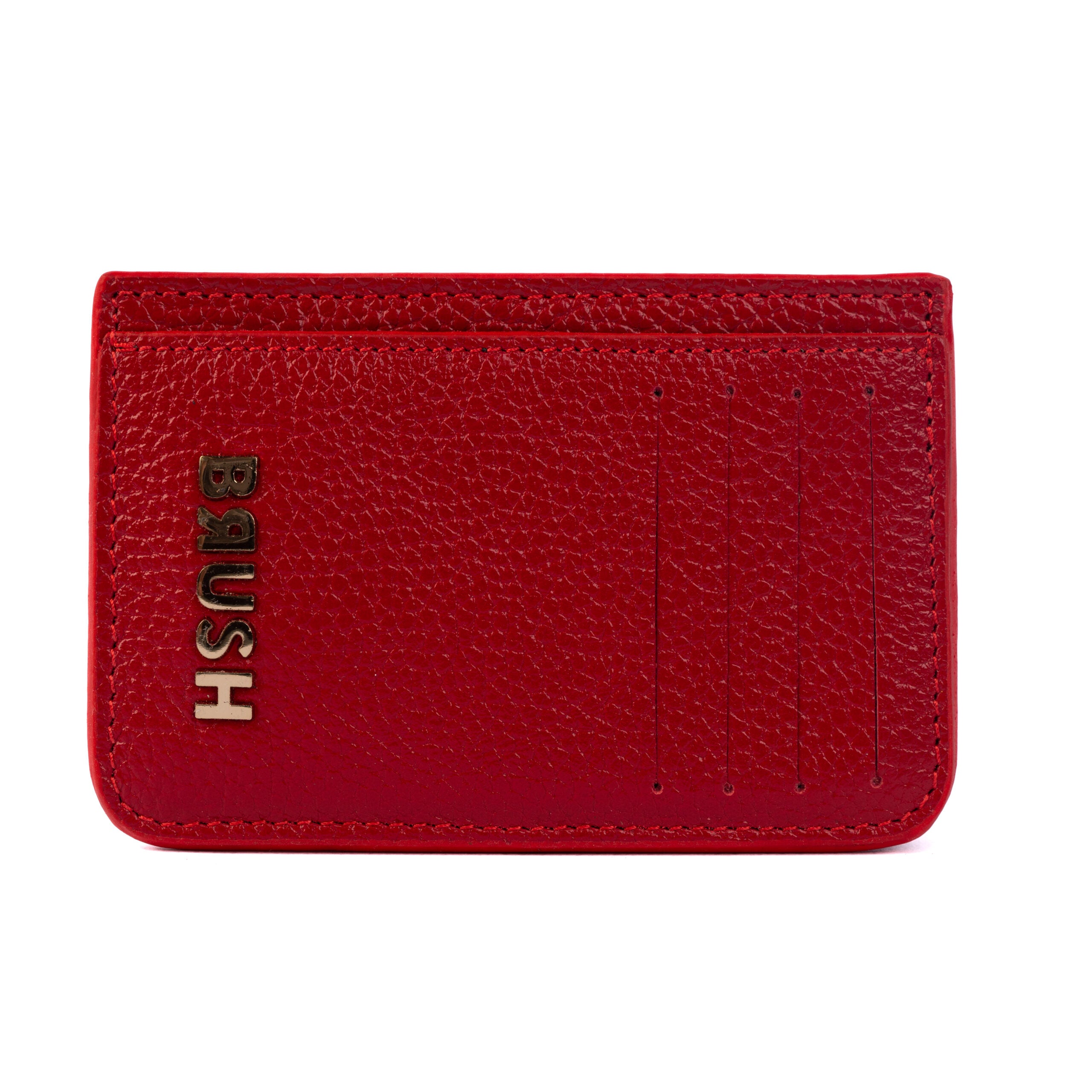 Cardholder 2 Red In Gold