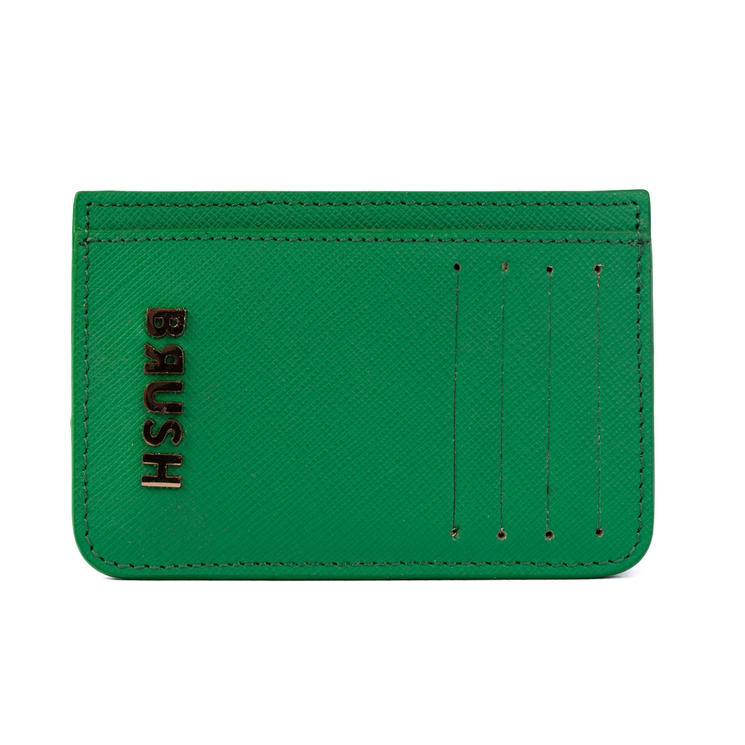 Cardholder 2 Green In Gold