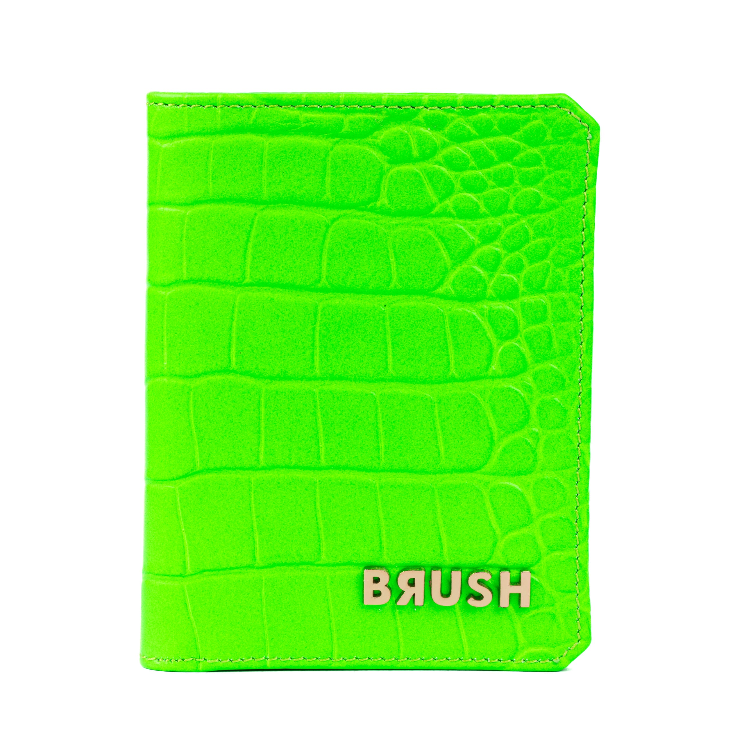 Wallet Neon Green In Gold