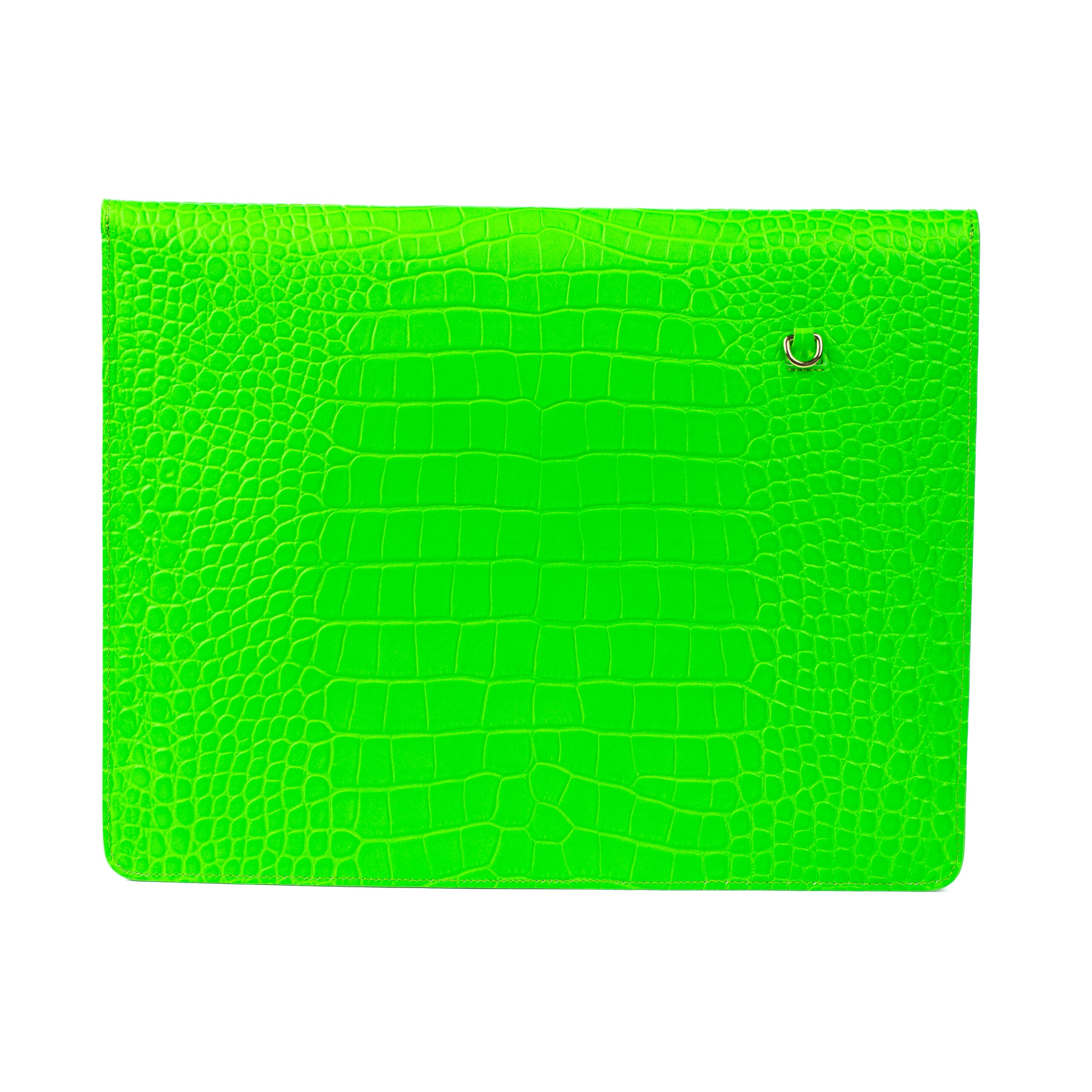 Sibs in Croc Neon Green
