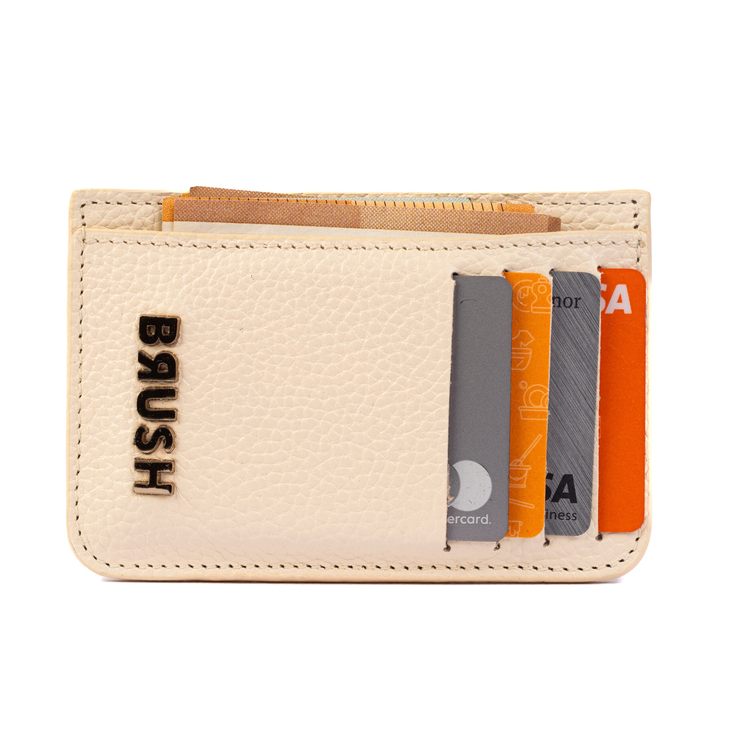 Cardholder 2 Beige In Gold
