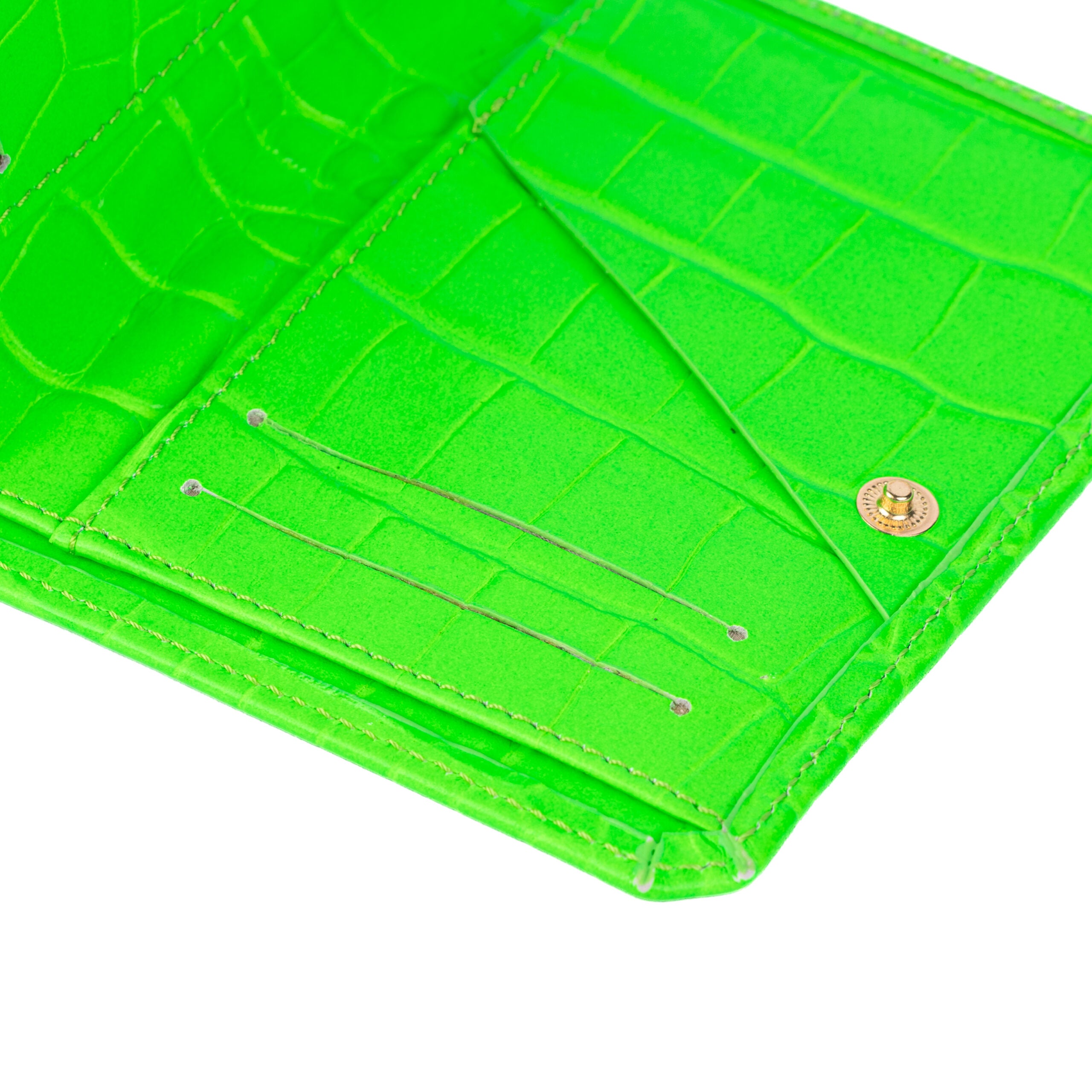 Wallet Neon Green In Gold