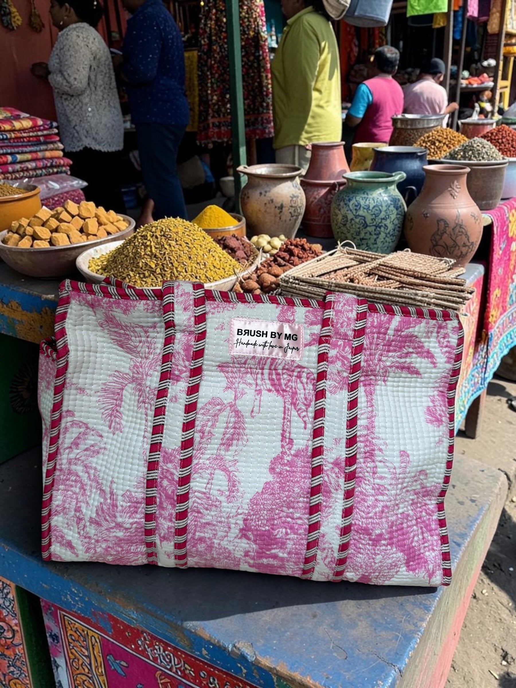 Pink Dinasty Tote Bag