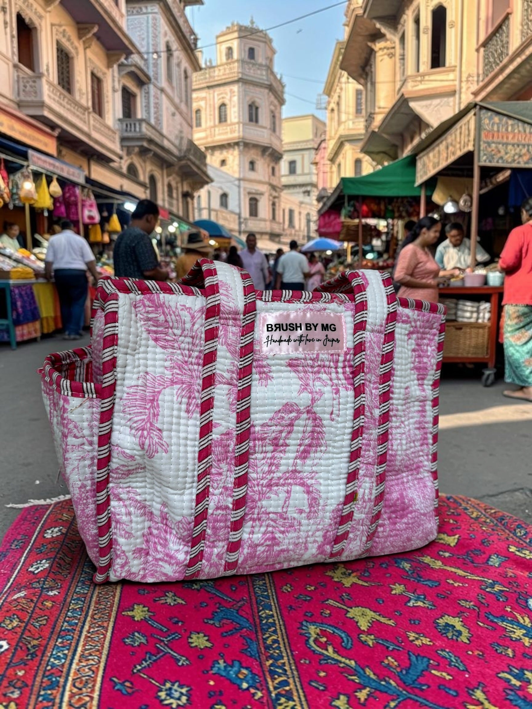 Pink Dinasty Tote Bag