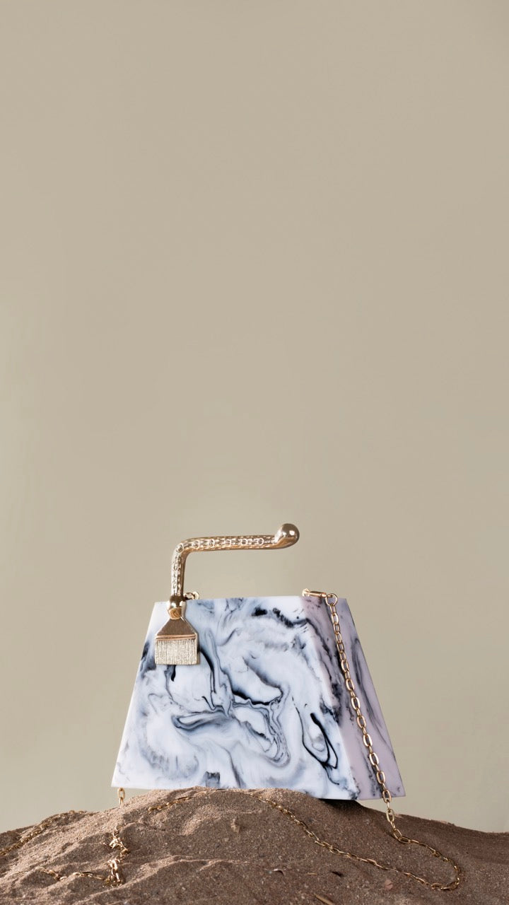 White and Black Ghiza Bag