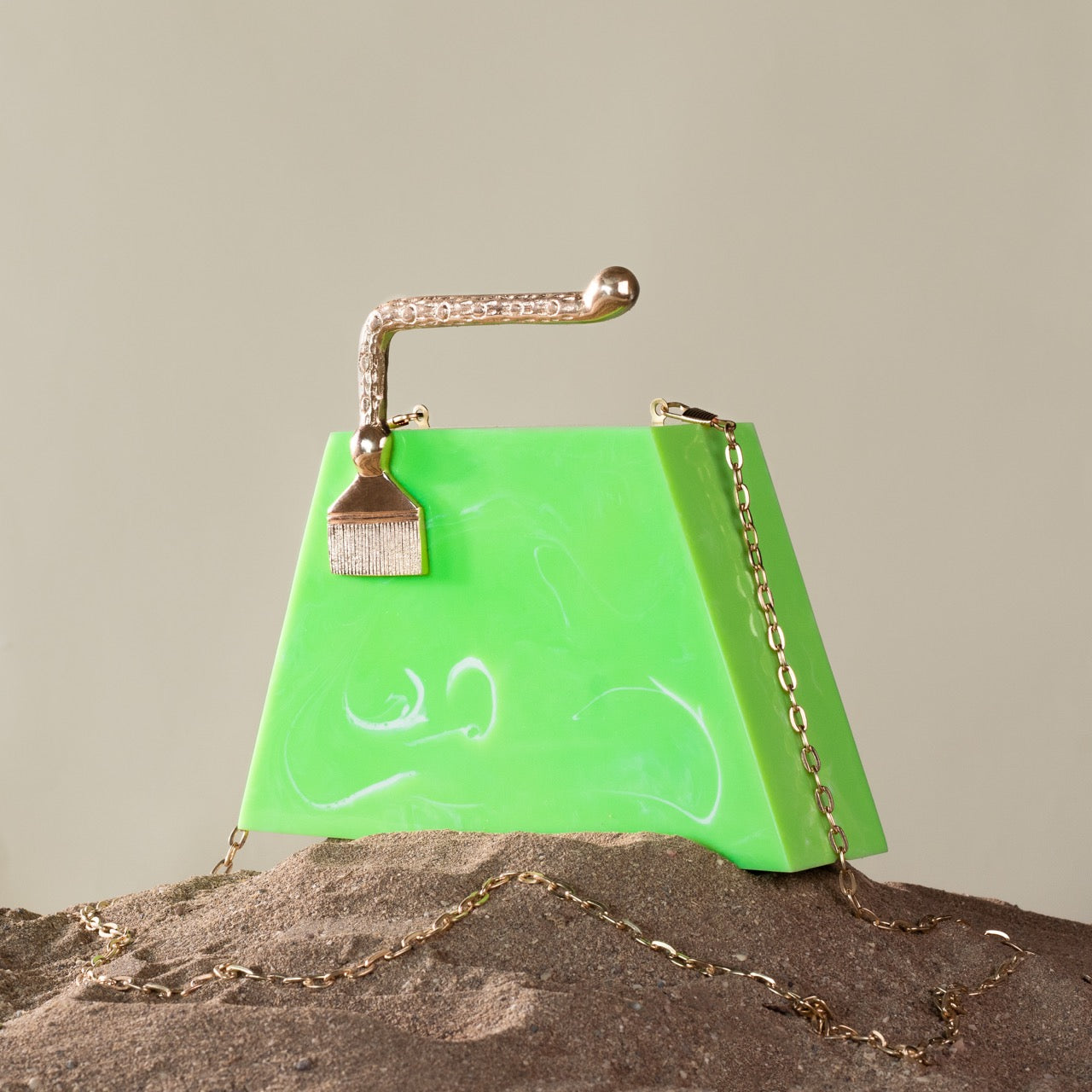 Neon Green Ghiza Bag