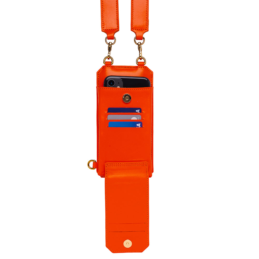 Geantă de telefon portocalie