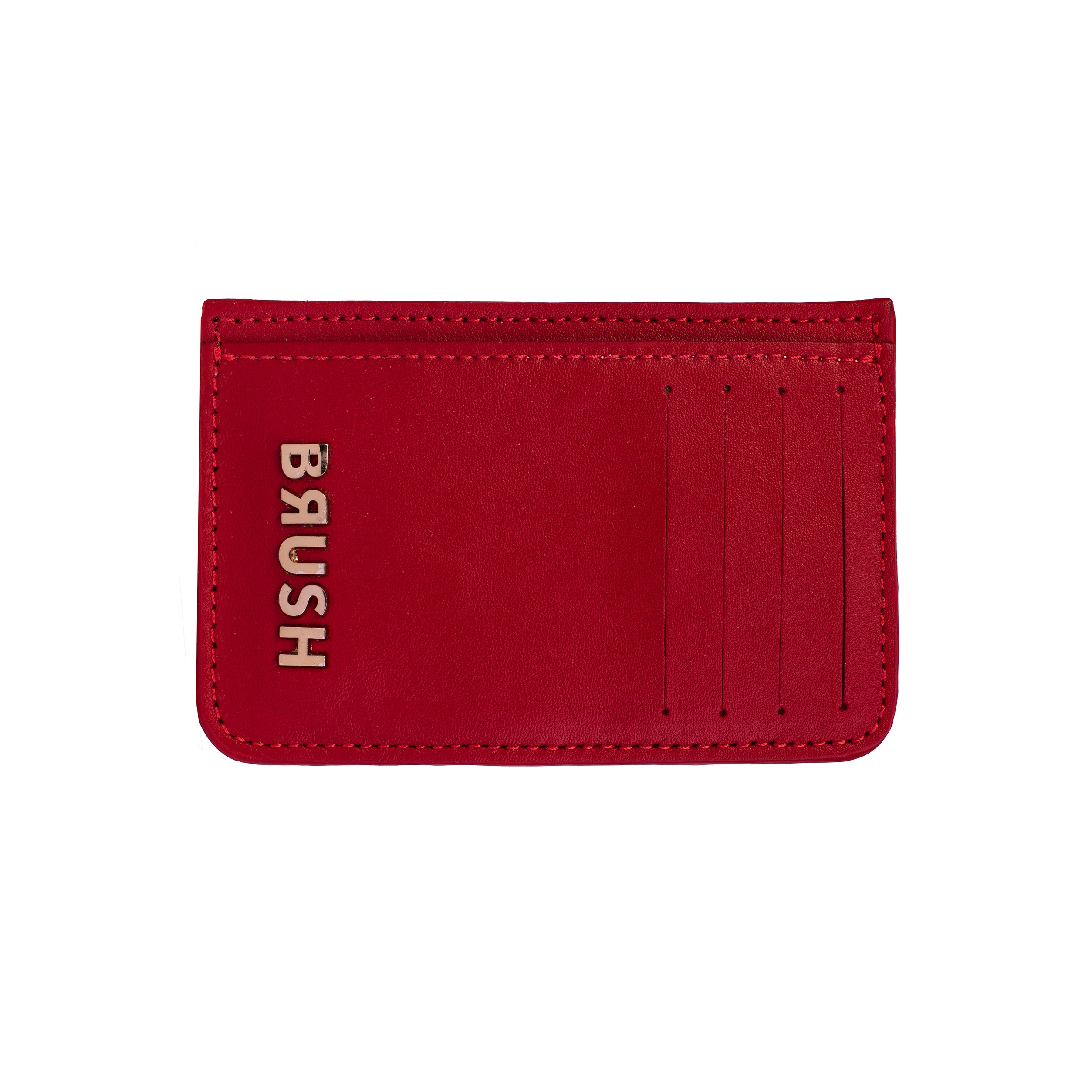 Cardholder 2 Red In Gold