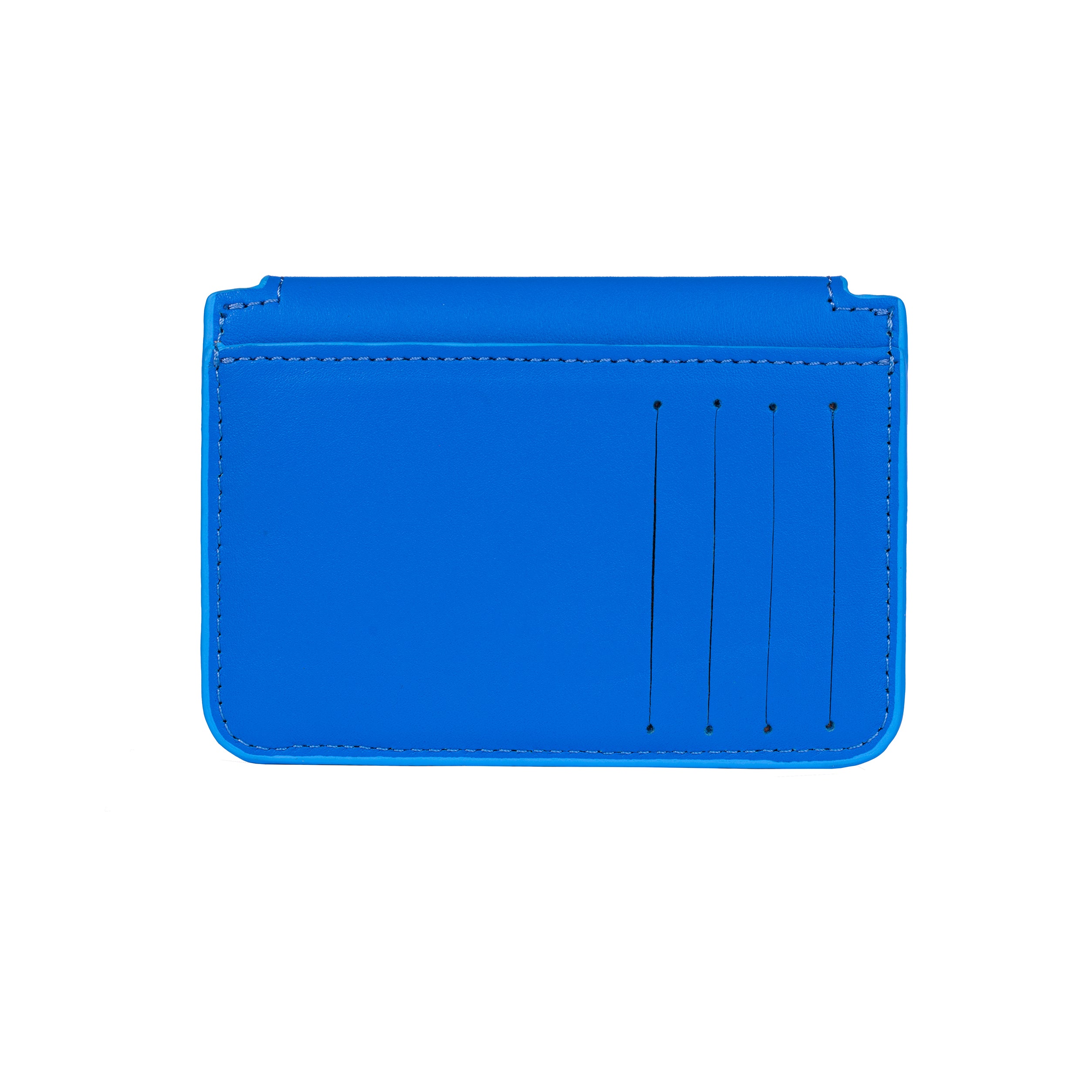 Cardholder 1 Royal Blue In Gold