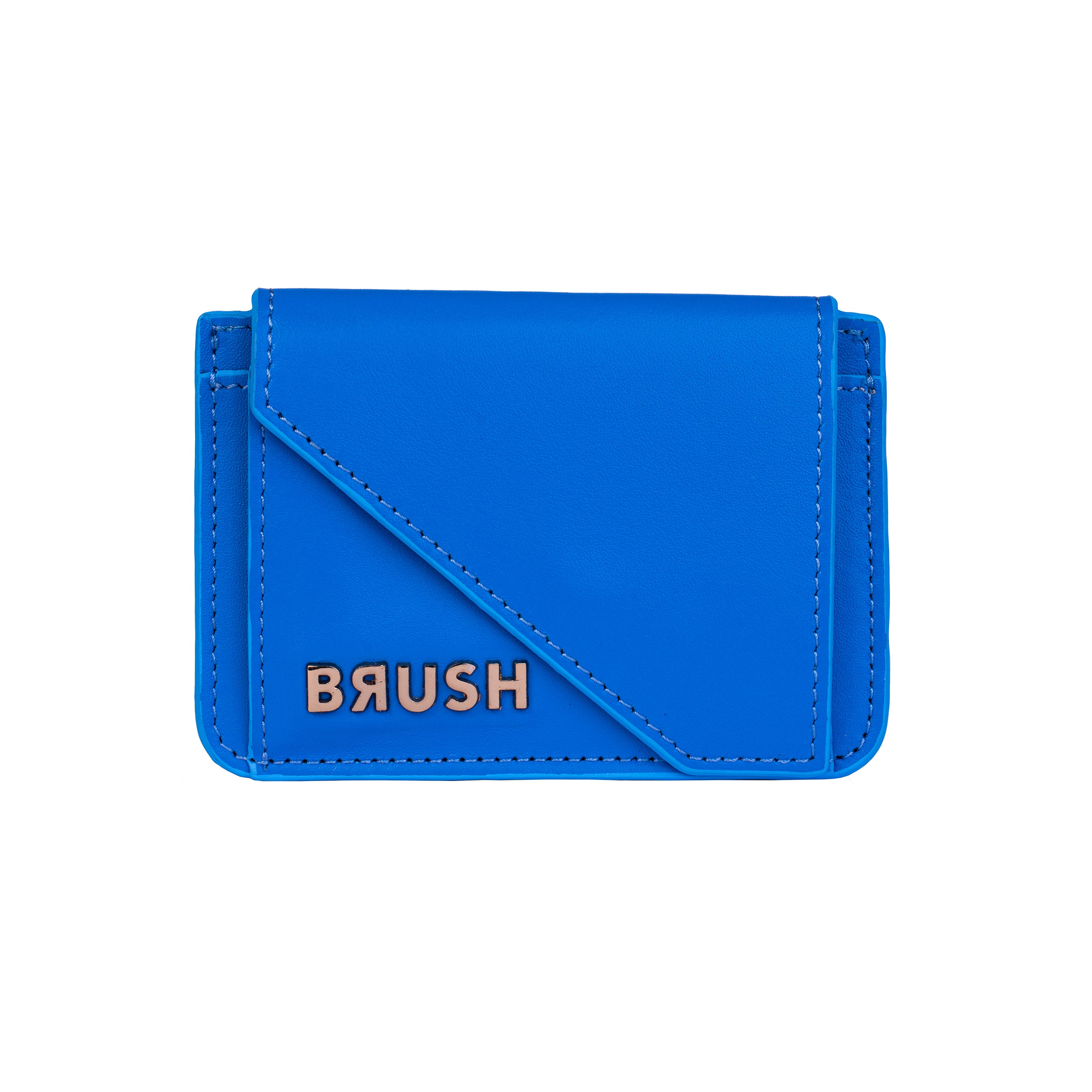 Cardholder 1 Royal Blue In Gold