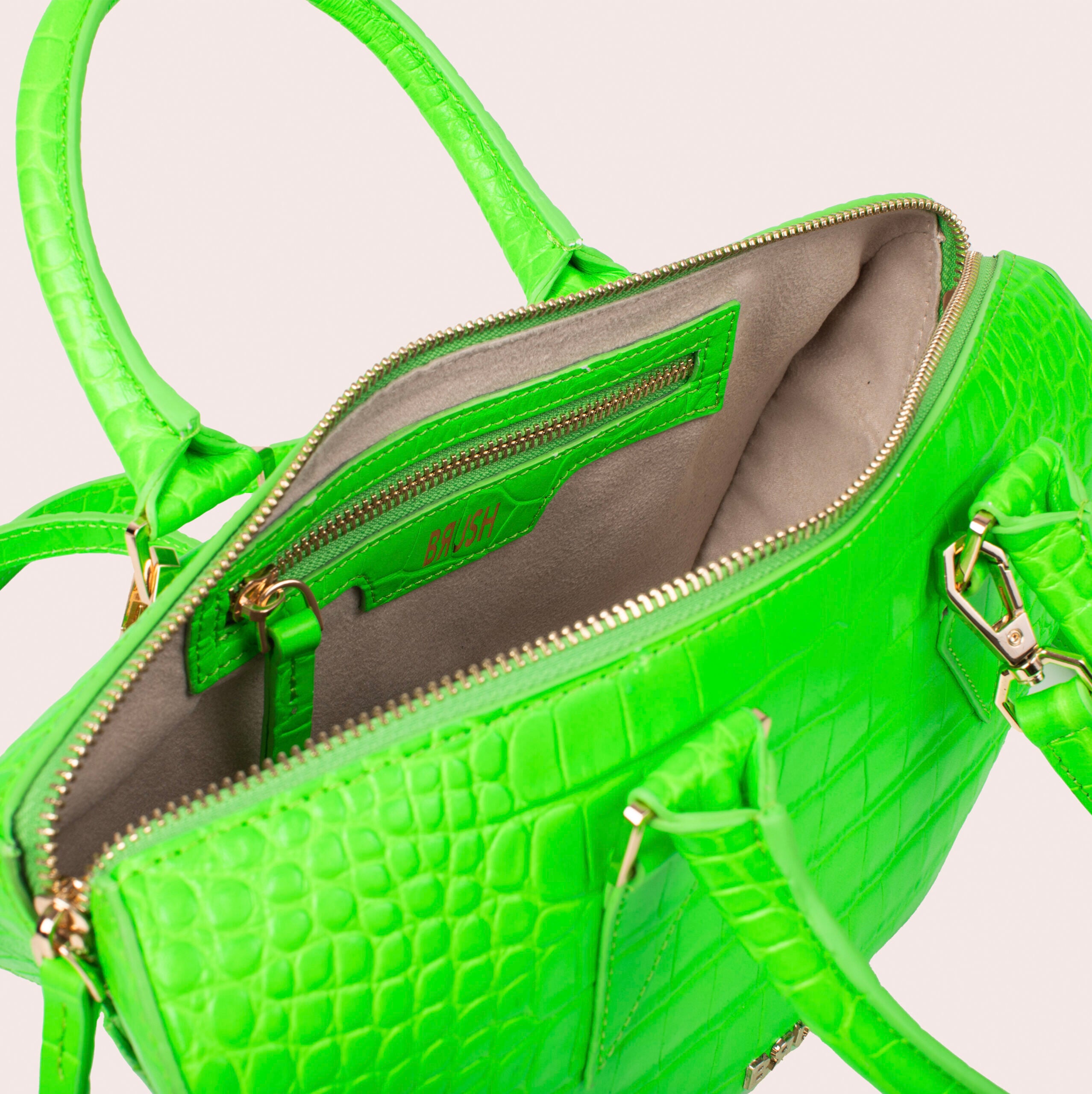 Croc Neon Green Boat Bag