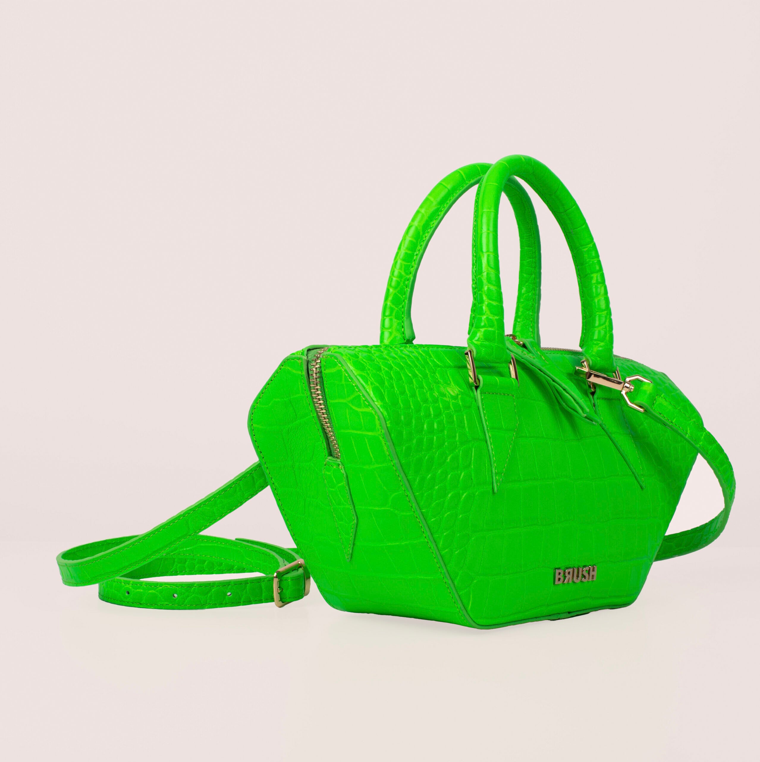 Croc Neon Green Boat Bag