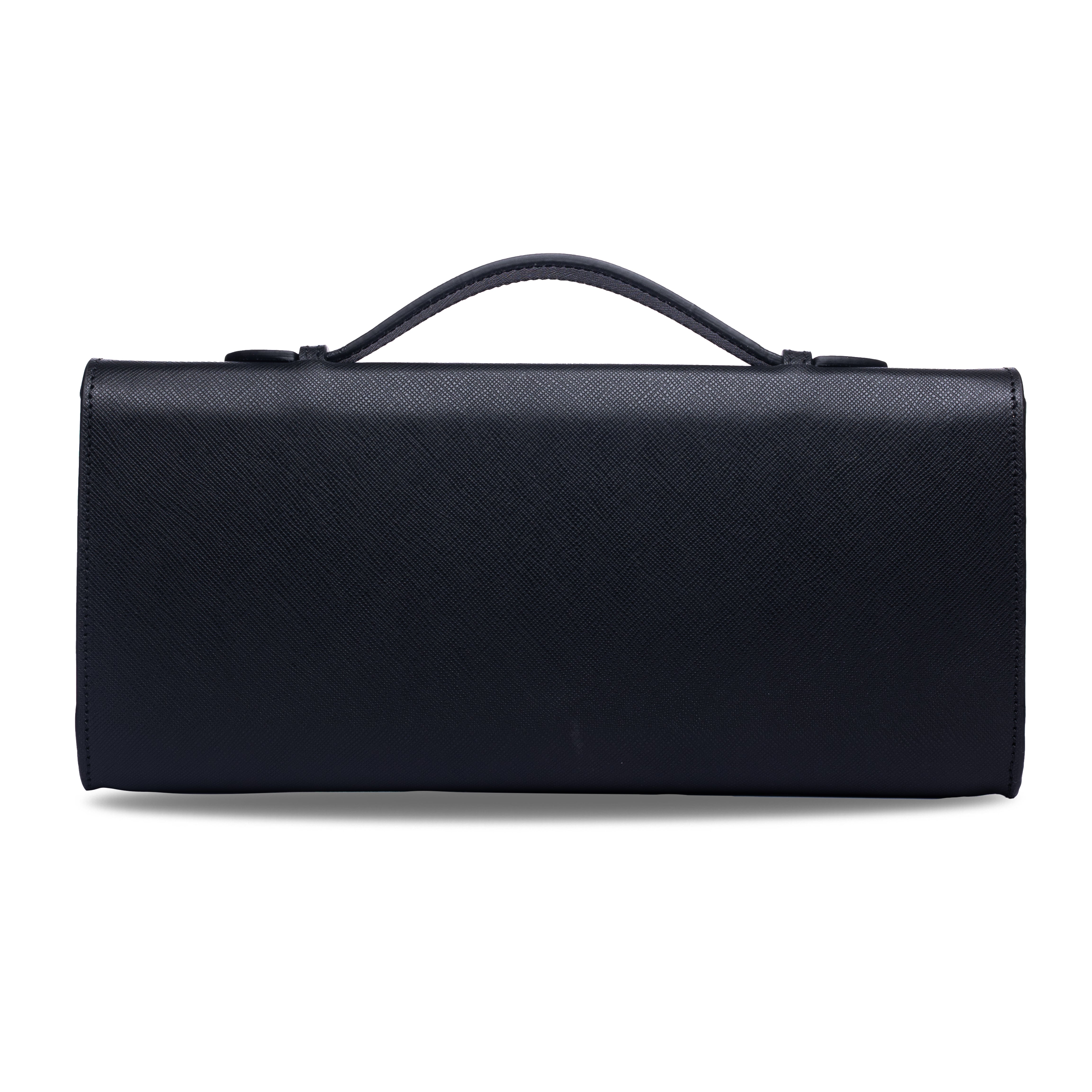Melt Clutch Bag in Black