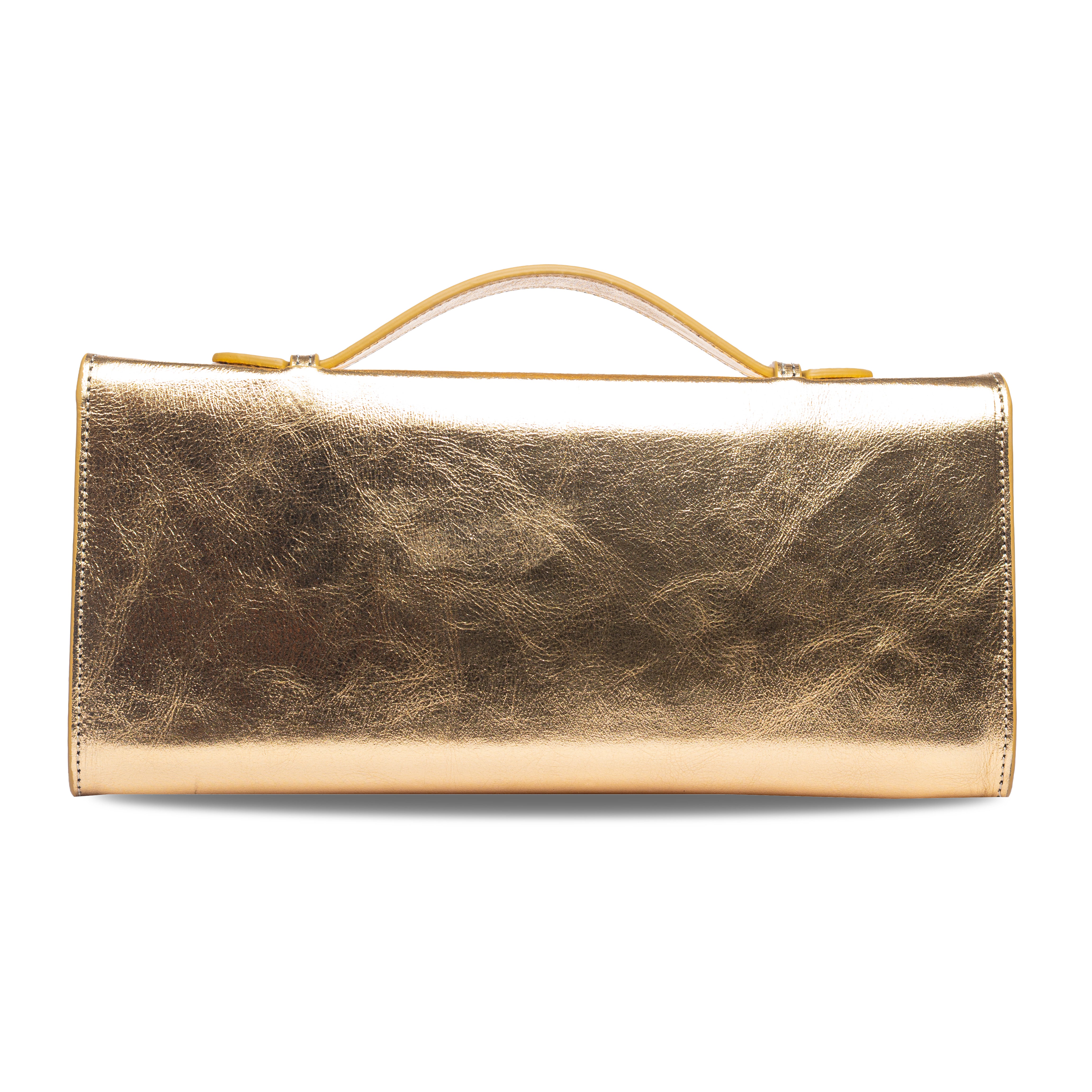 Melt Clutch Bag in Gold