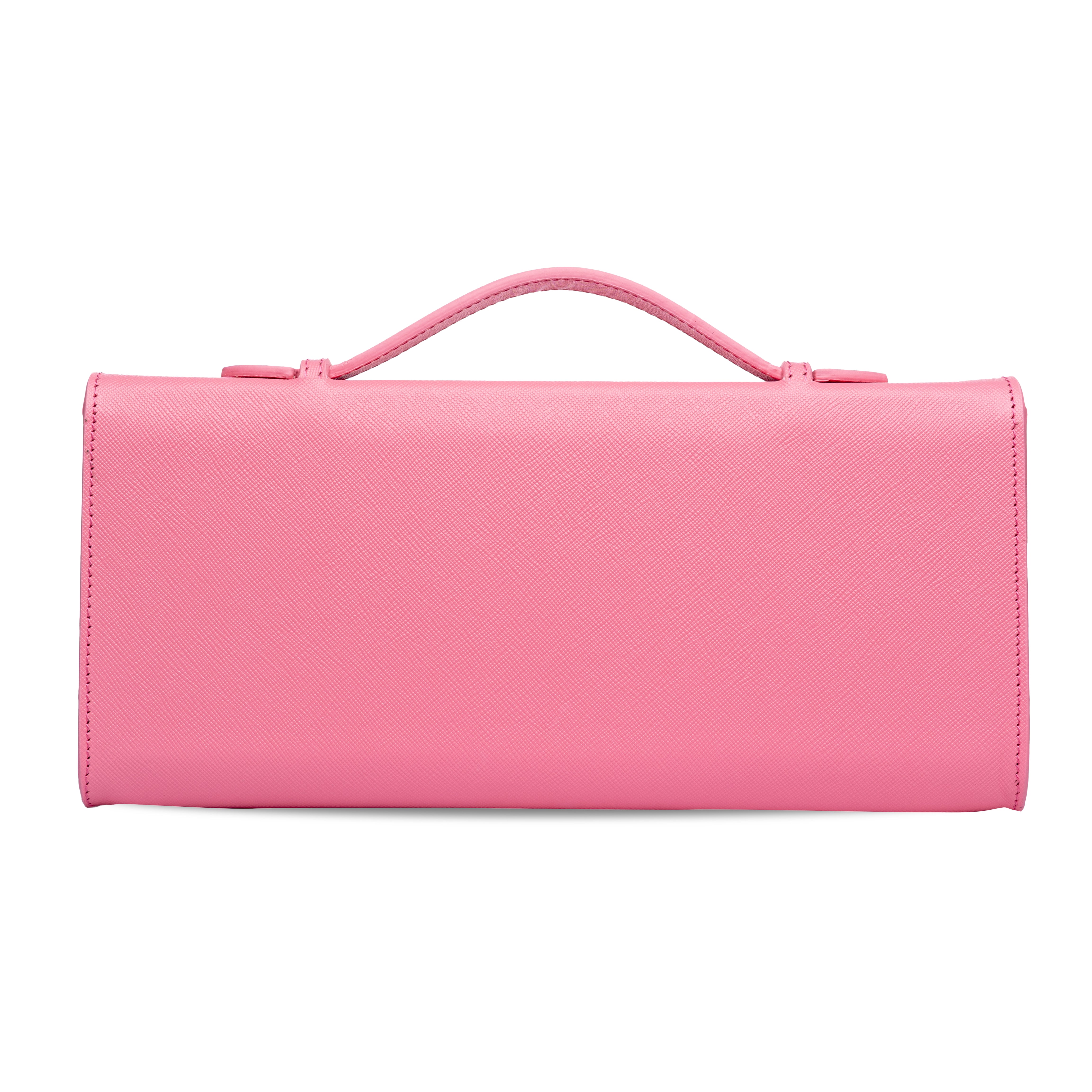 Melt Clutch Bag in Light Pink