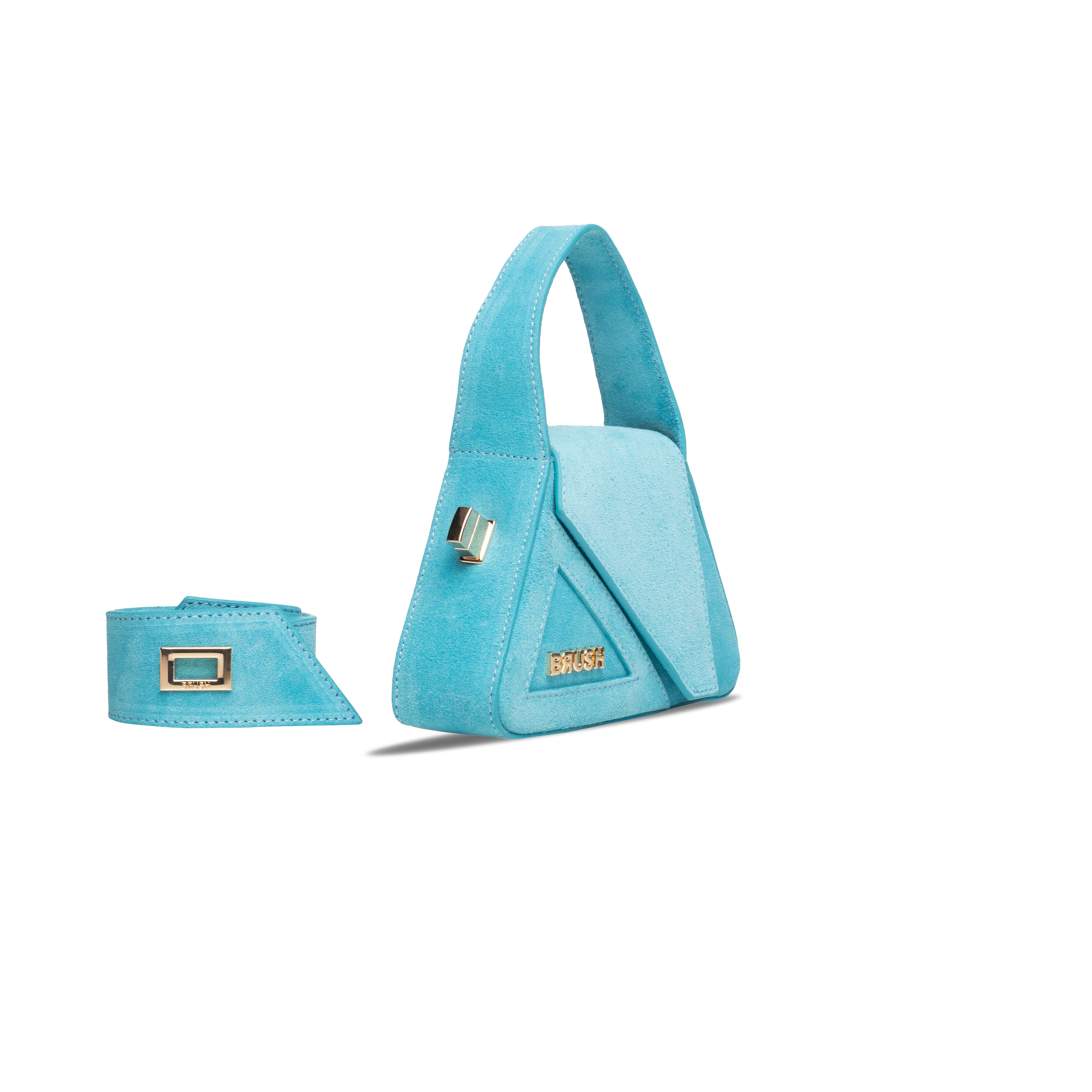 Turquz Suede Micro Ruler Bag