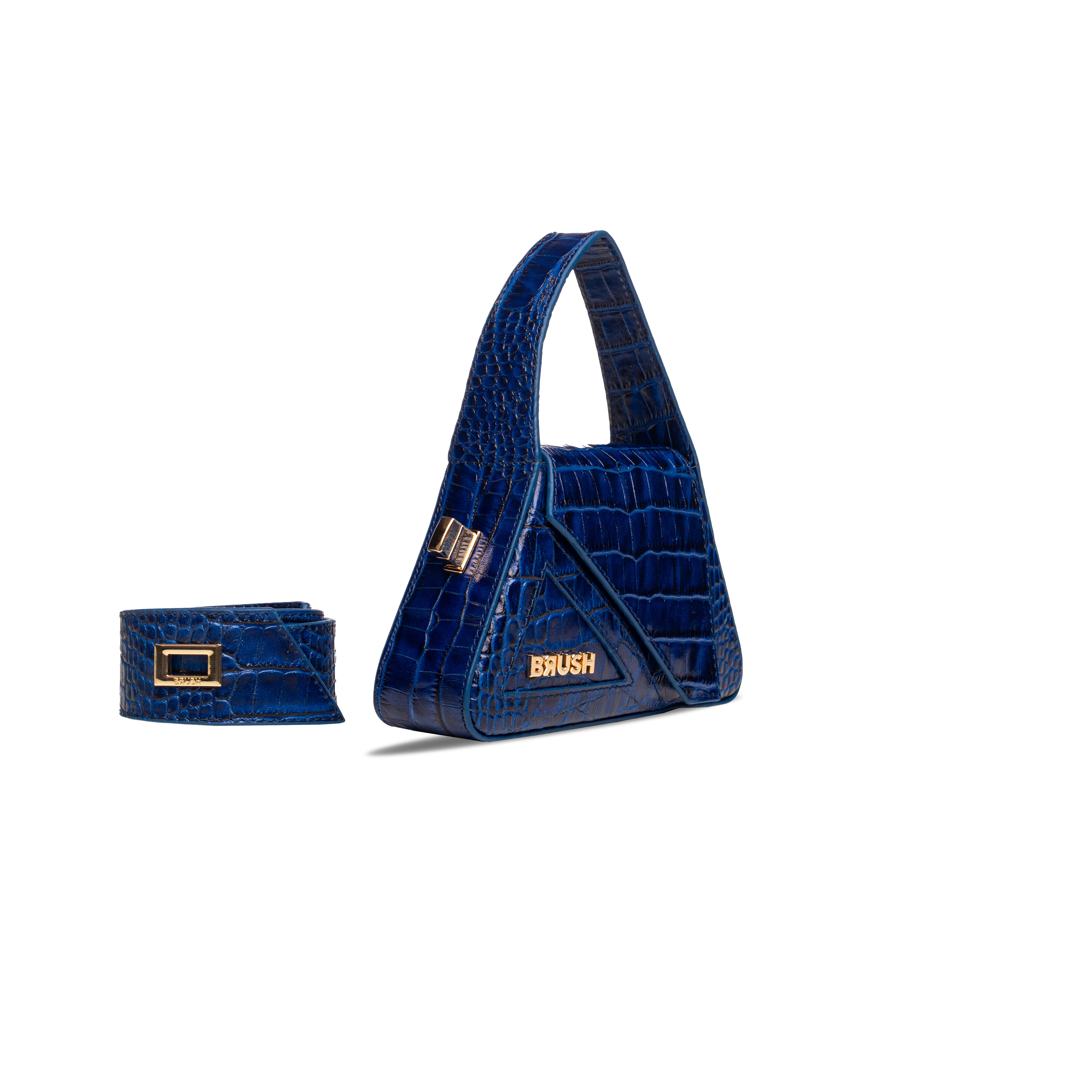 Crock Dark Blue Micro Ruler Bag
