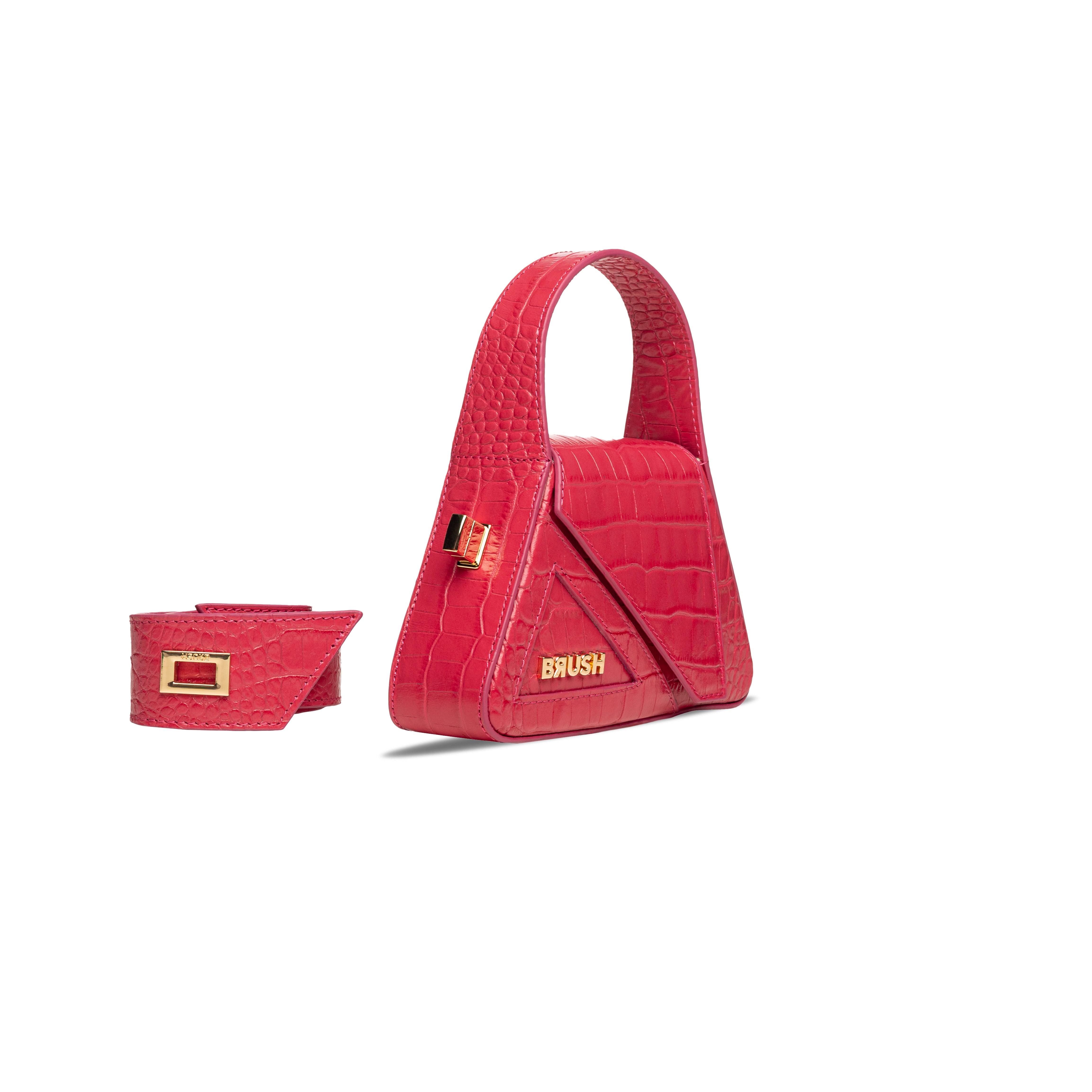 Crock Pink Micro Ruler Bag
