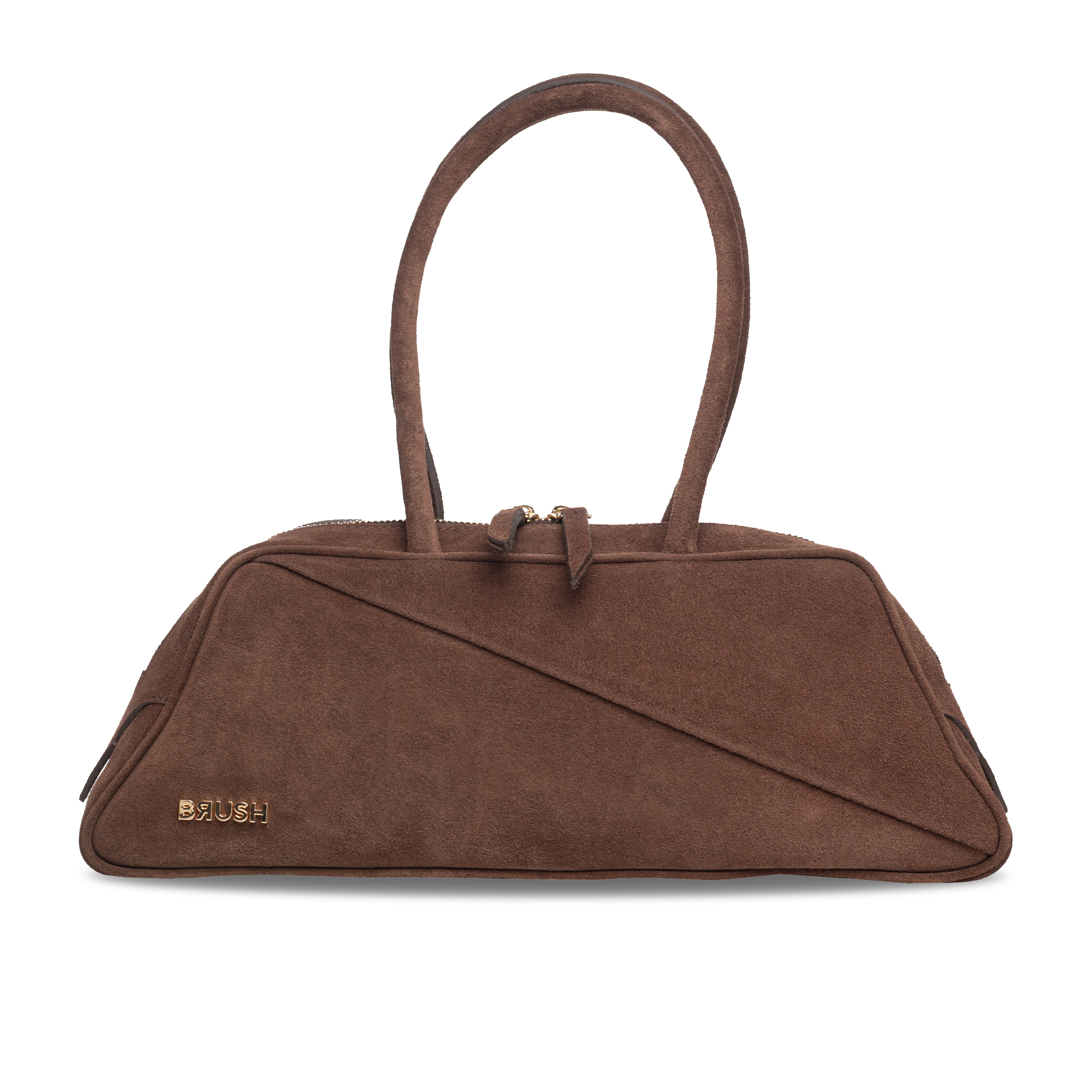 Palette Bag in Brown Suede