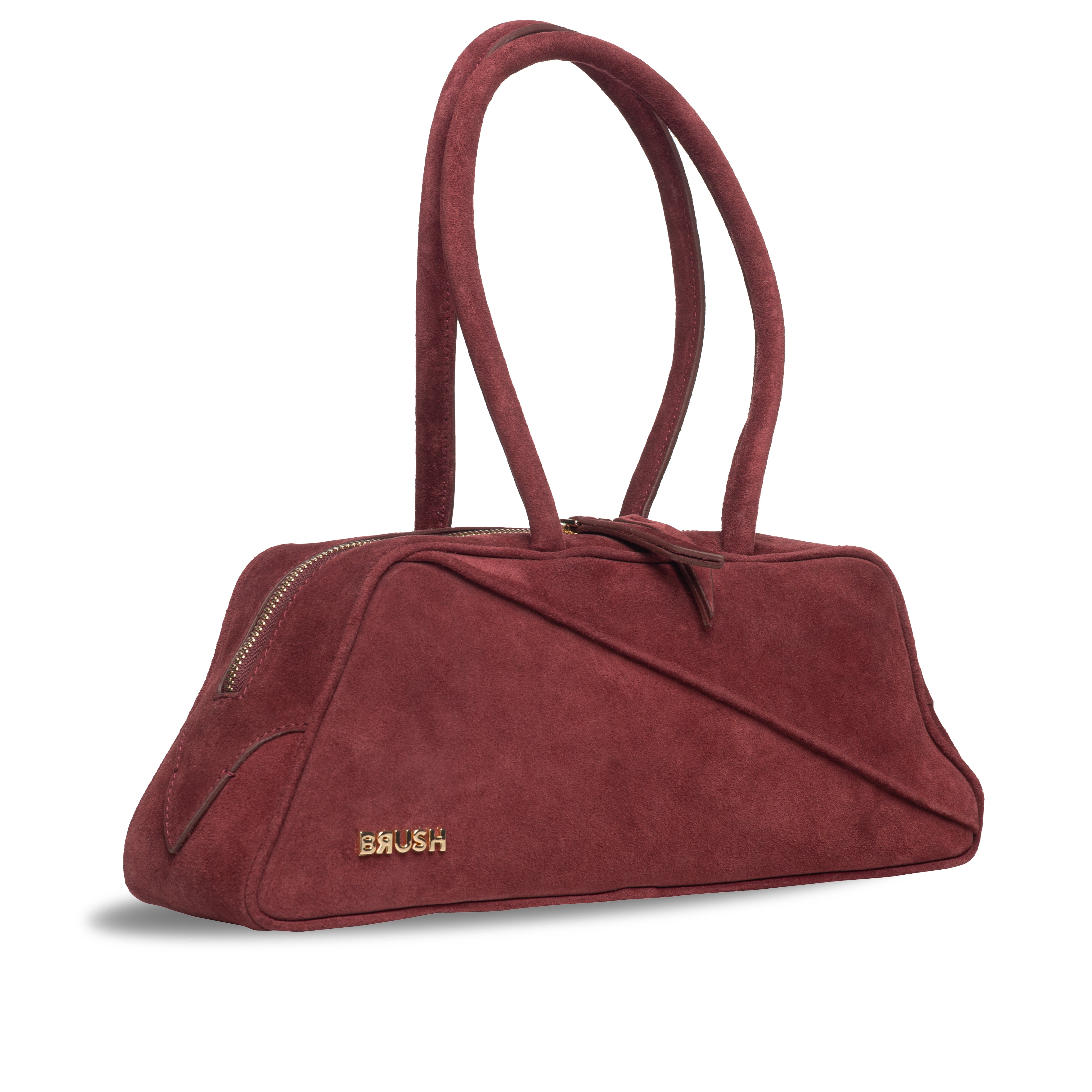 Palette Bag in Burgundy Suede