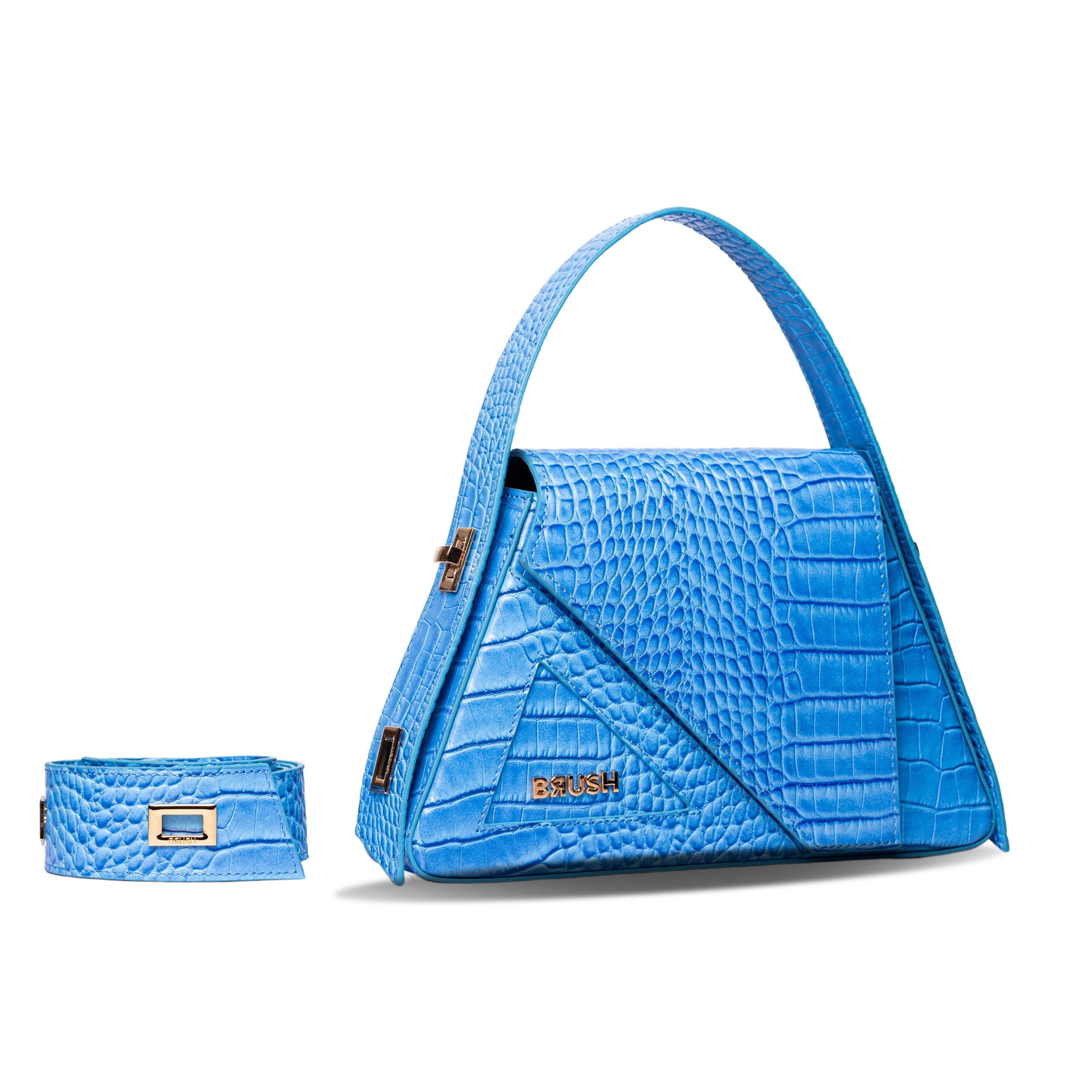 Crock Baby Blue Ruler Bag