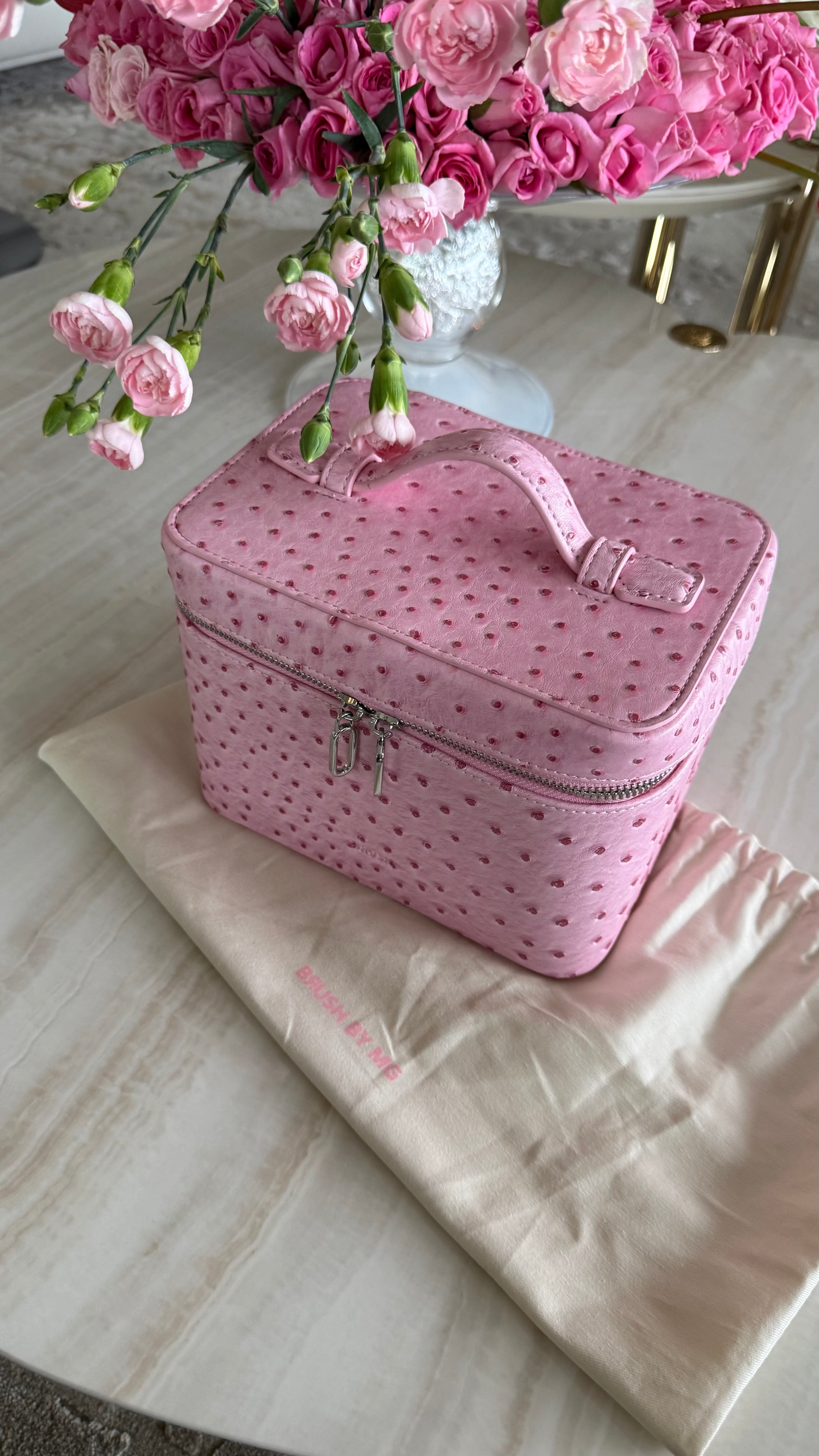 Vanity Case Blush Ostrich