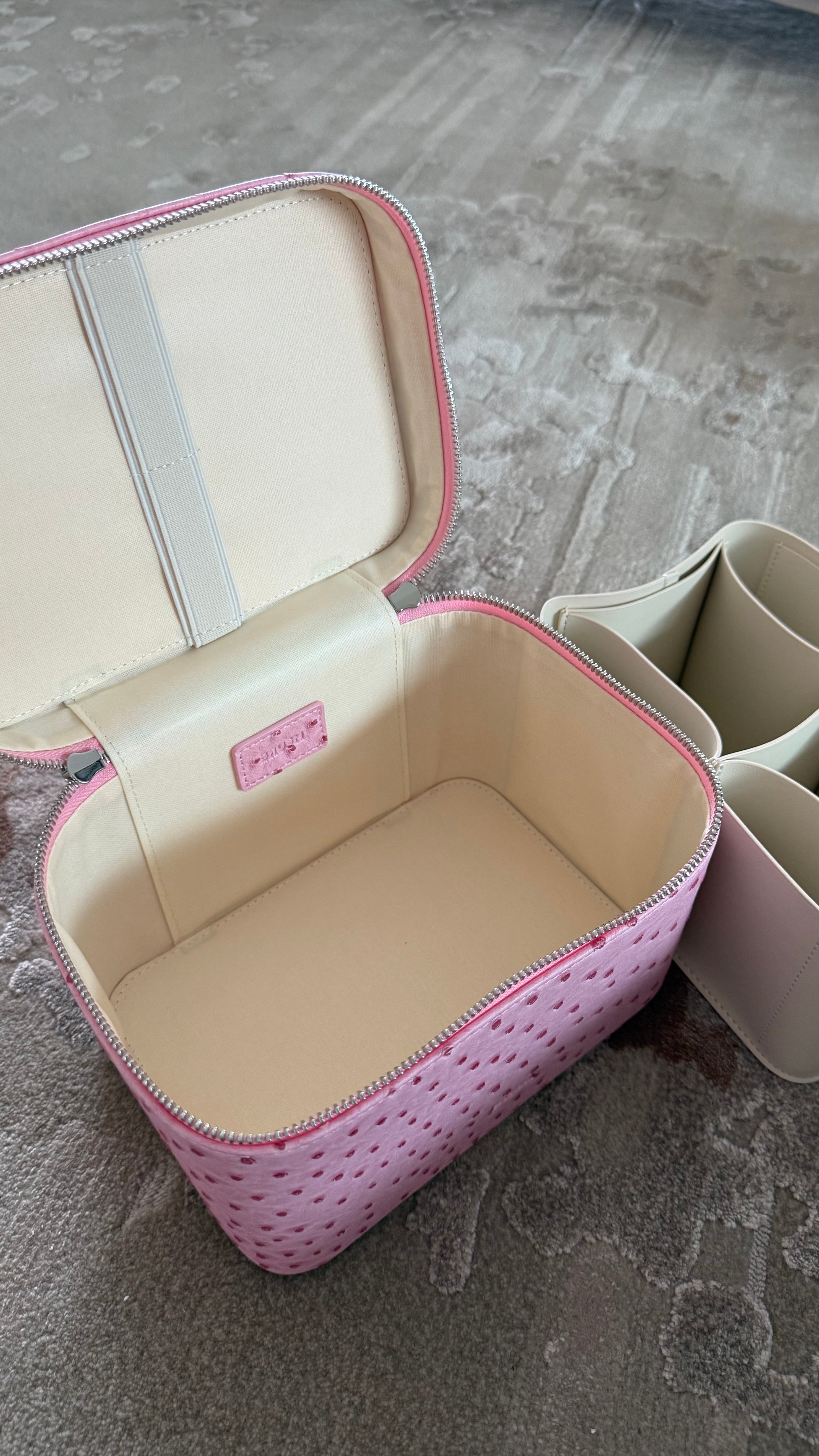 Vanity Case Blush Ostrich