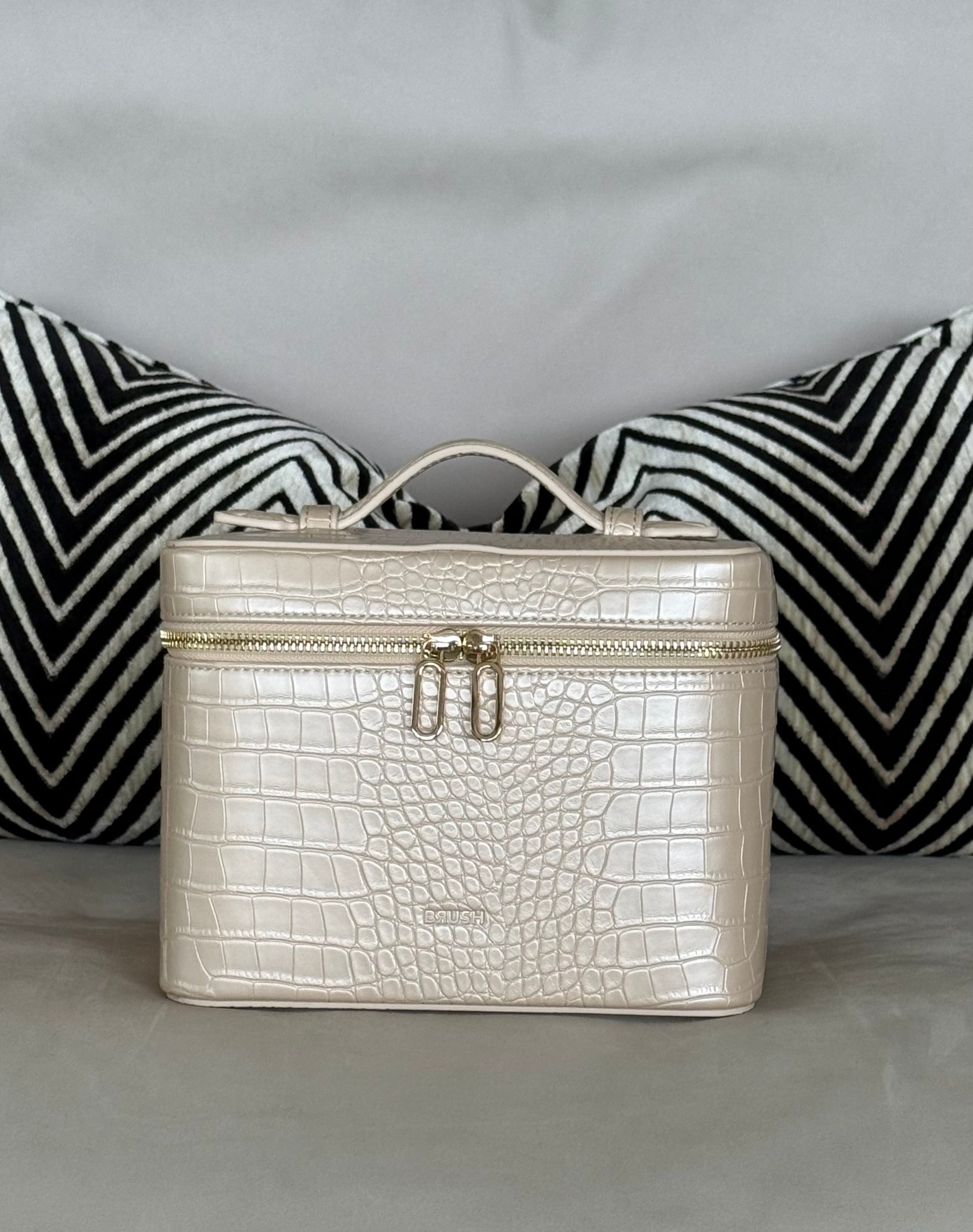 Vanity Case Champagne Croc
