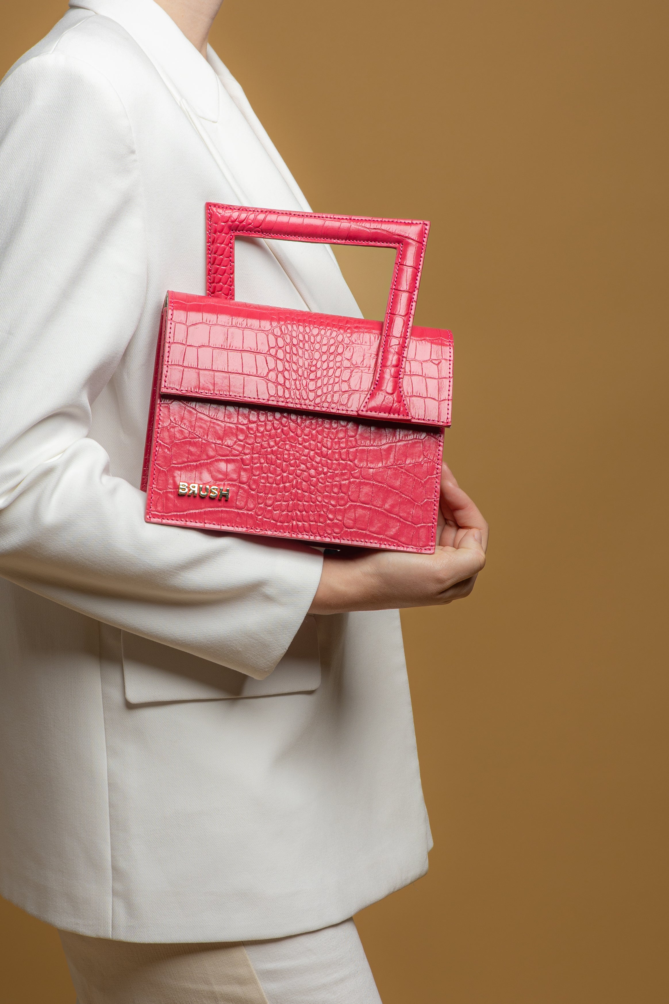 Frame Bag in Crock Pink