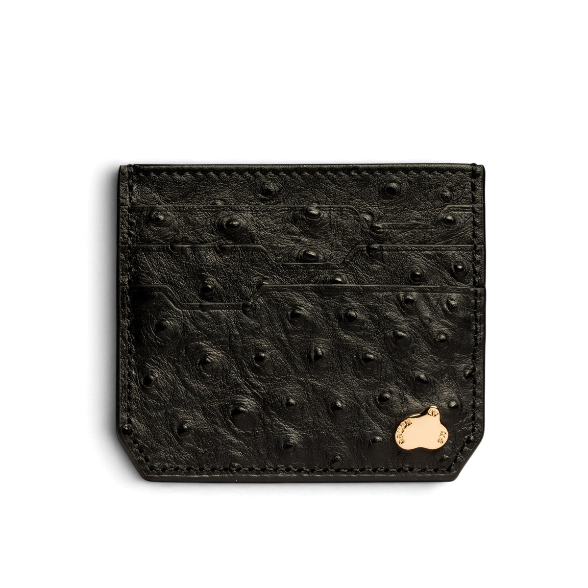 Cardholder Ostrich Black