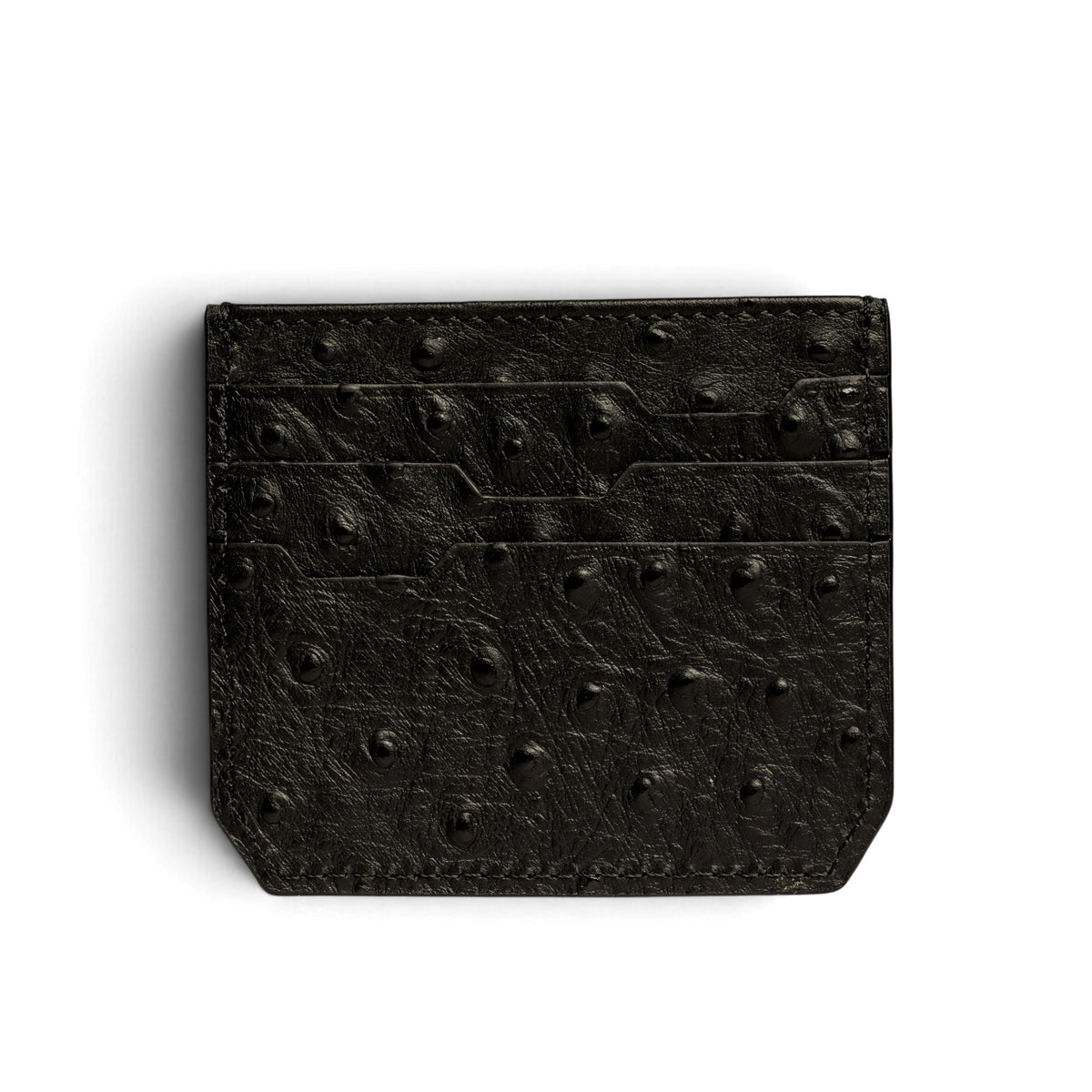 Cardholder Ostrich Black