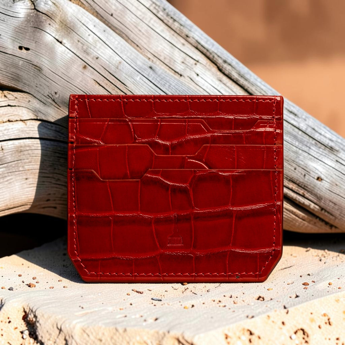 Cardholder Croc Red