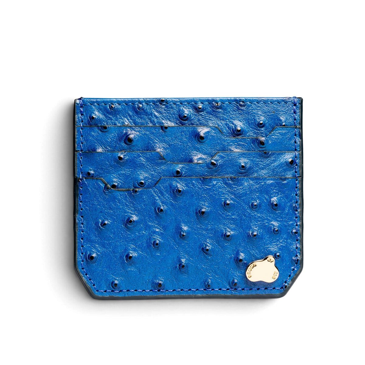 Cardholder Ostrich Light Blue