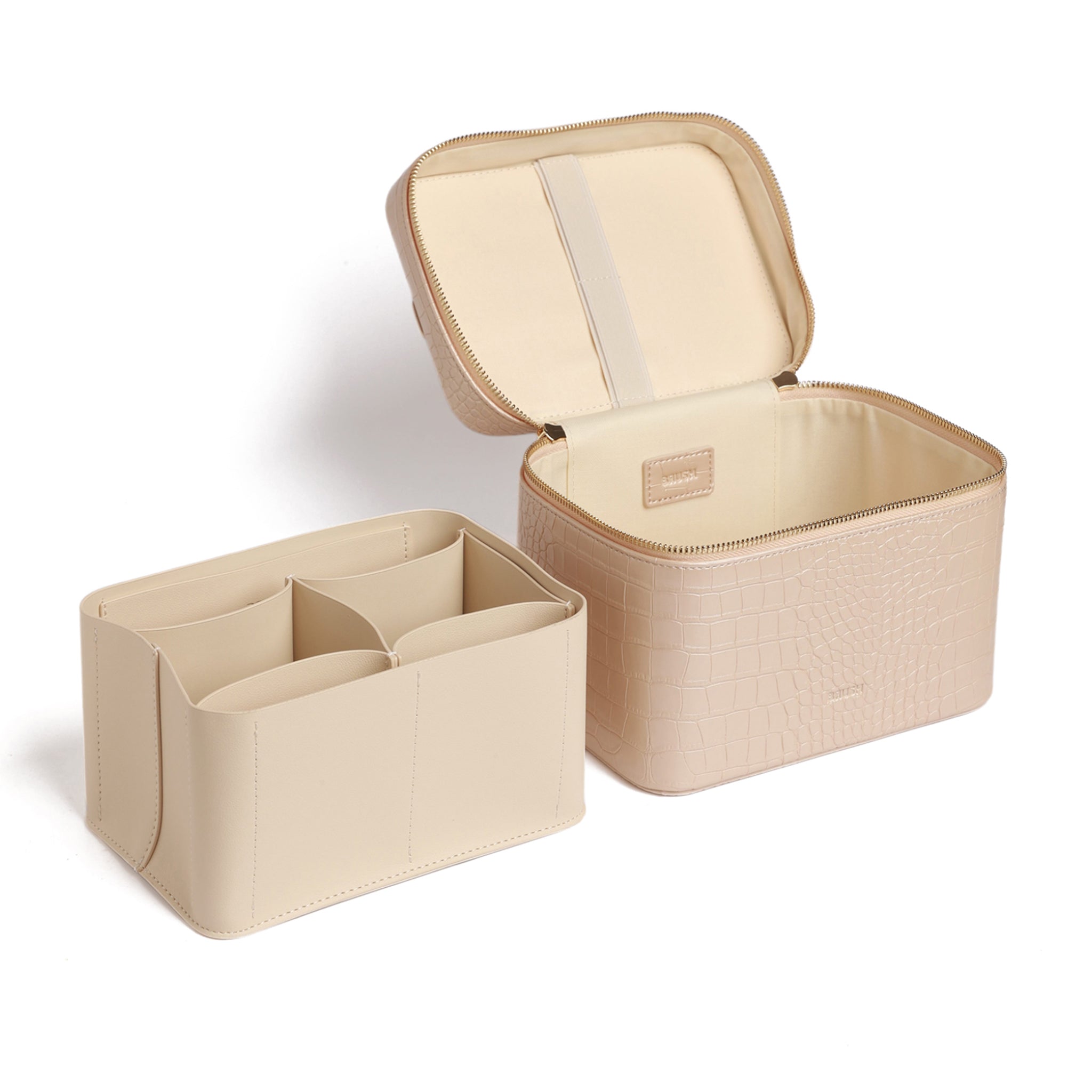 Vanity Case Champagne Croc