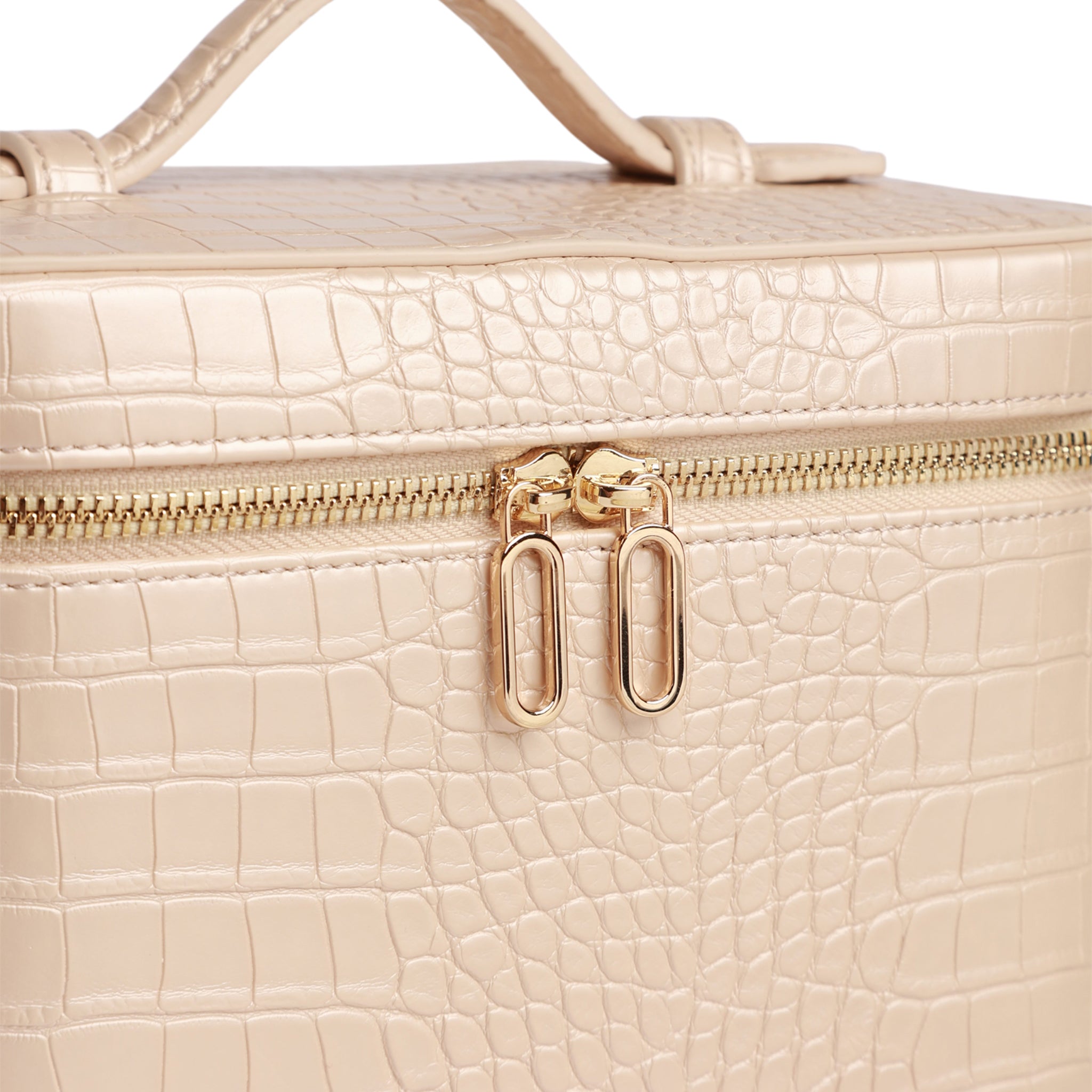 Vanity Case Champagne Croc