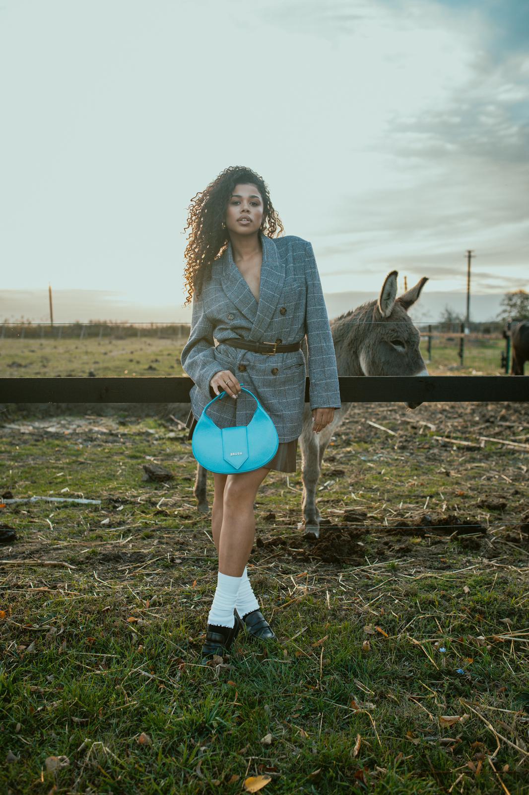 Baby Blue Big Luna Bag