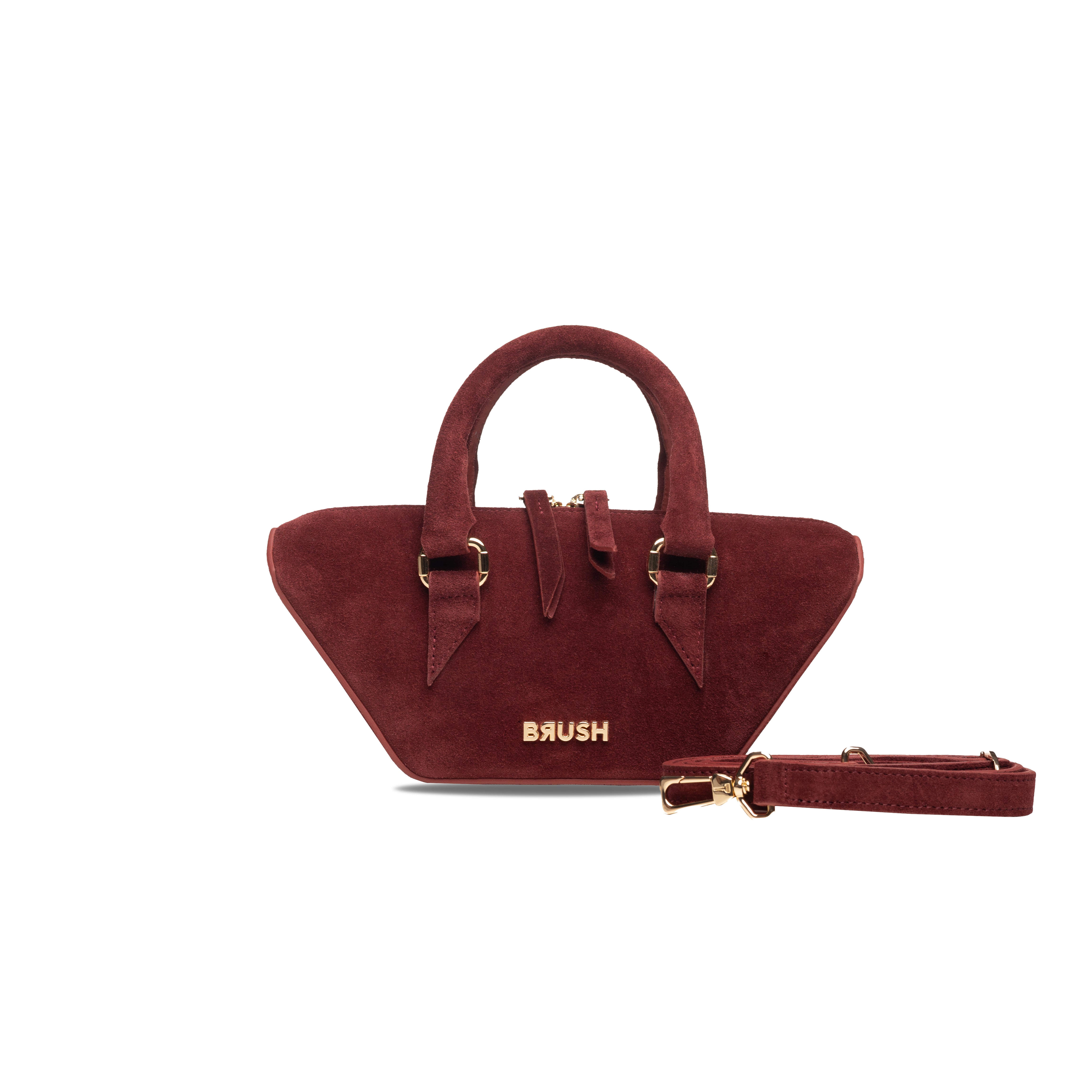 Bordeux Suede Baby Boat Bag