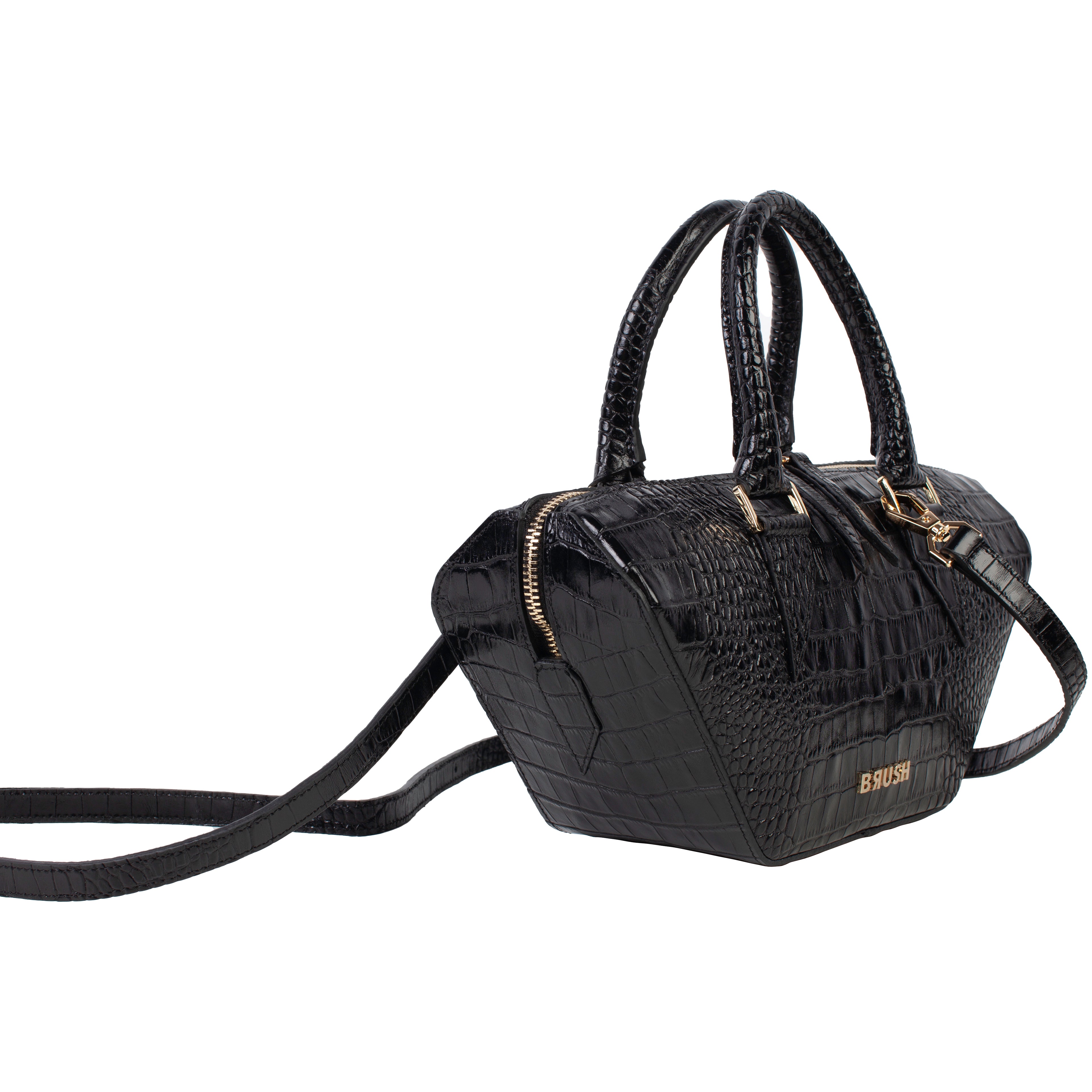 Croc Black Boat Bag