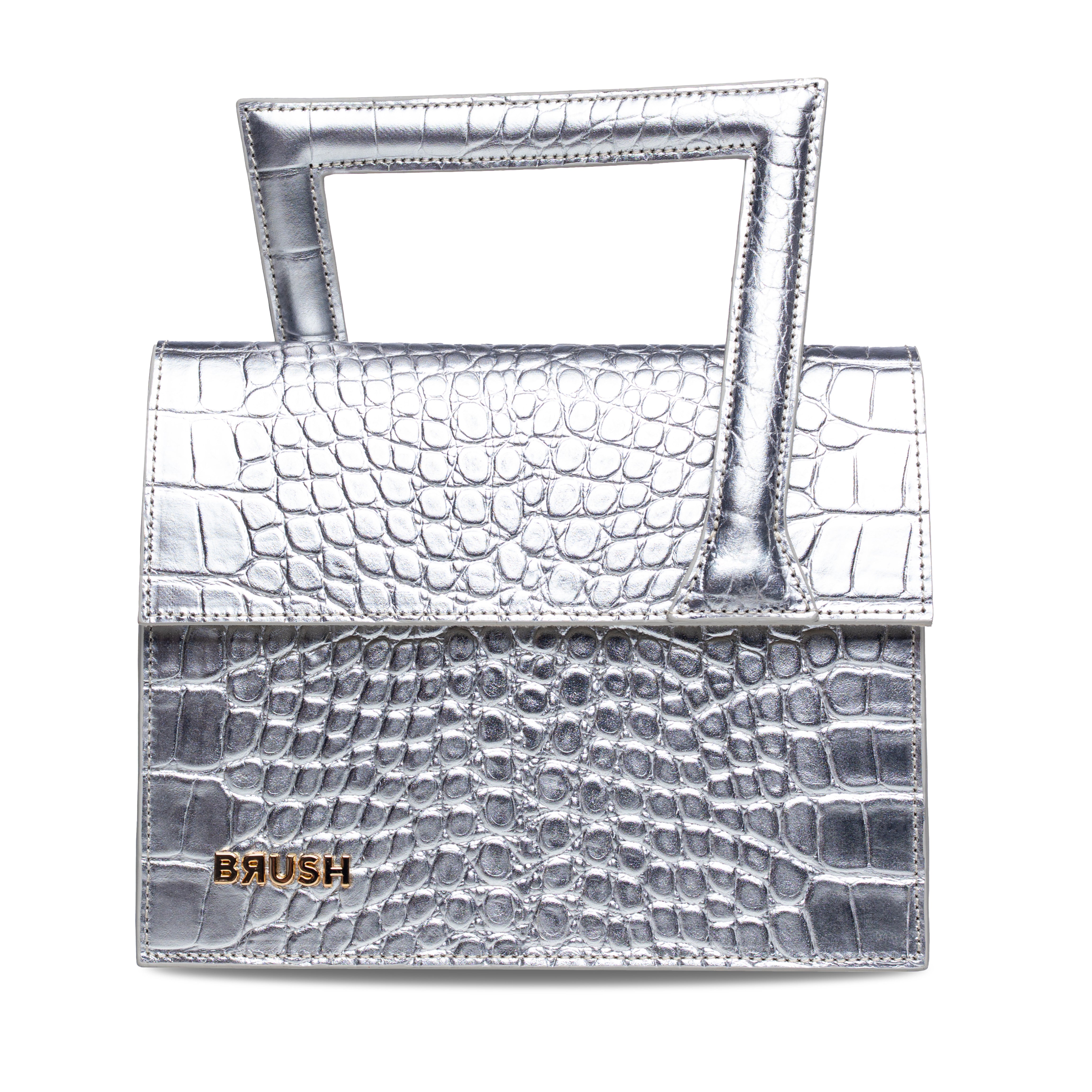 Frame Bag in Crock Silver