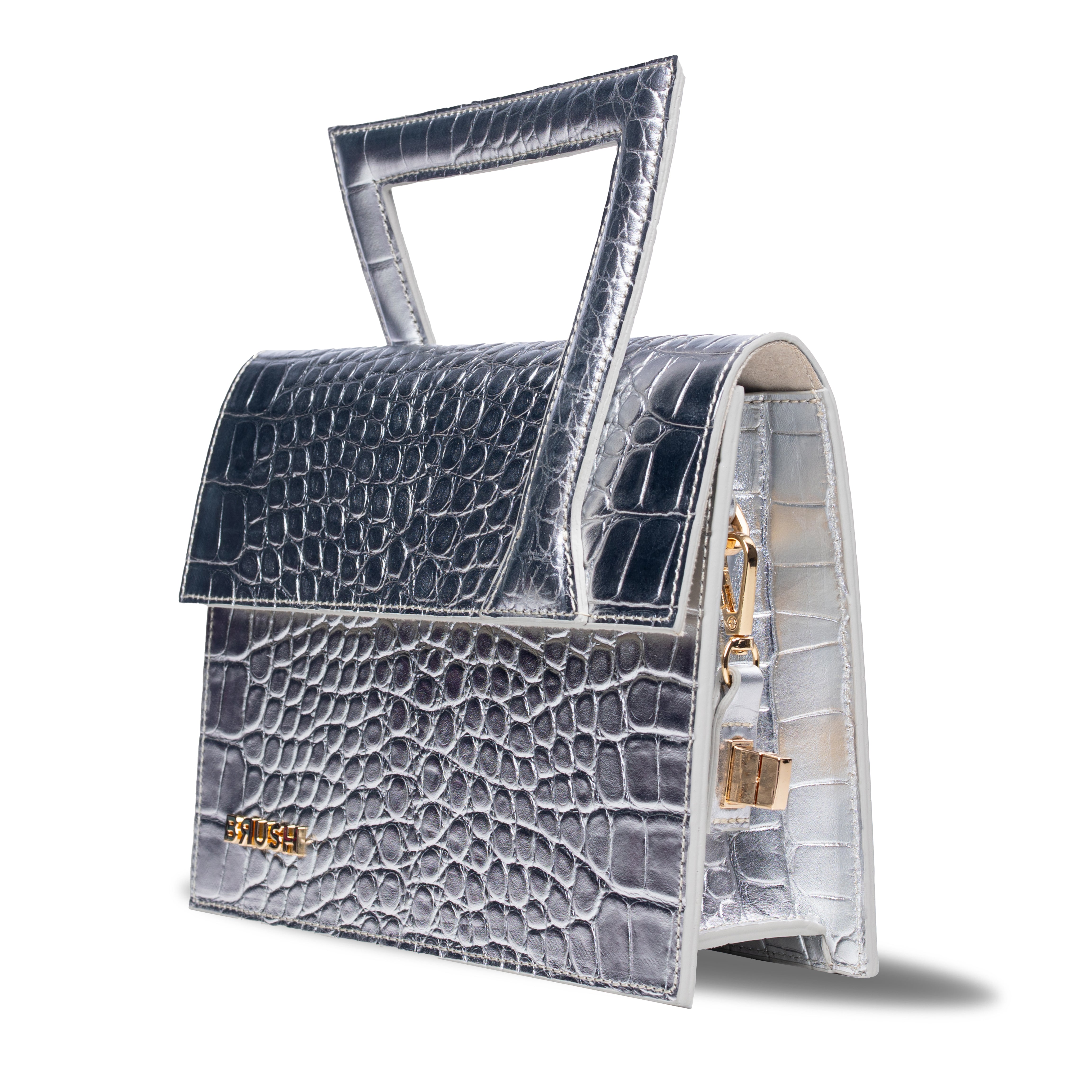 Frame Bag in Crock Silver