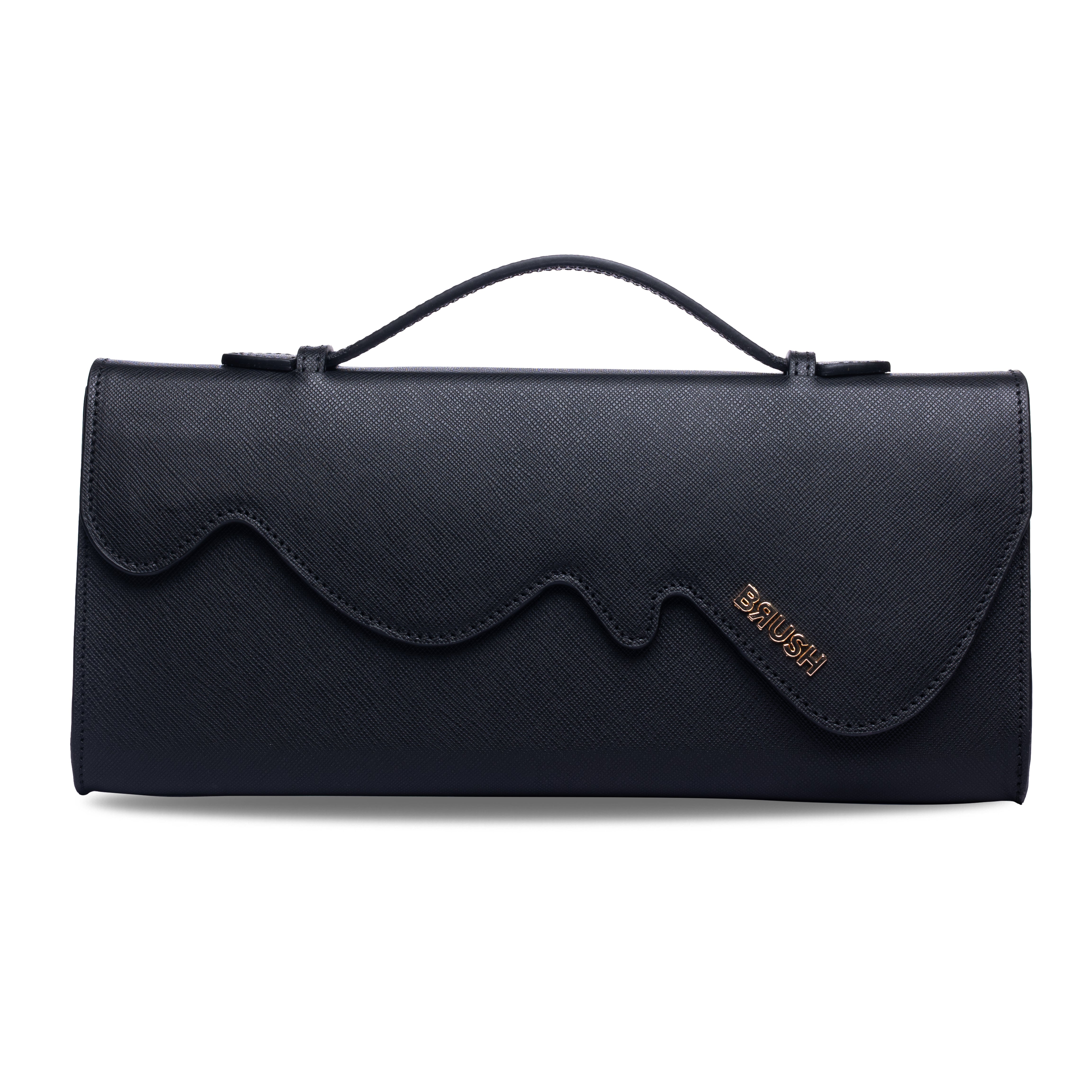 Melt Clutch Bag in Black