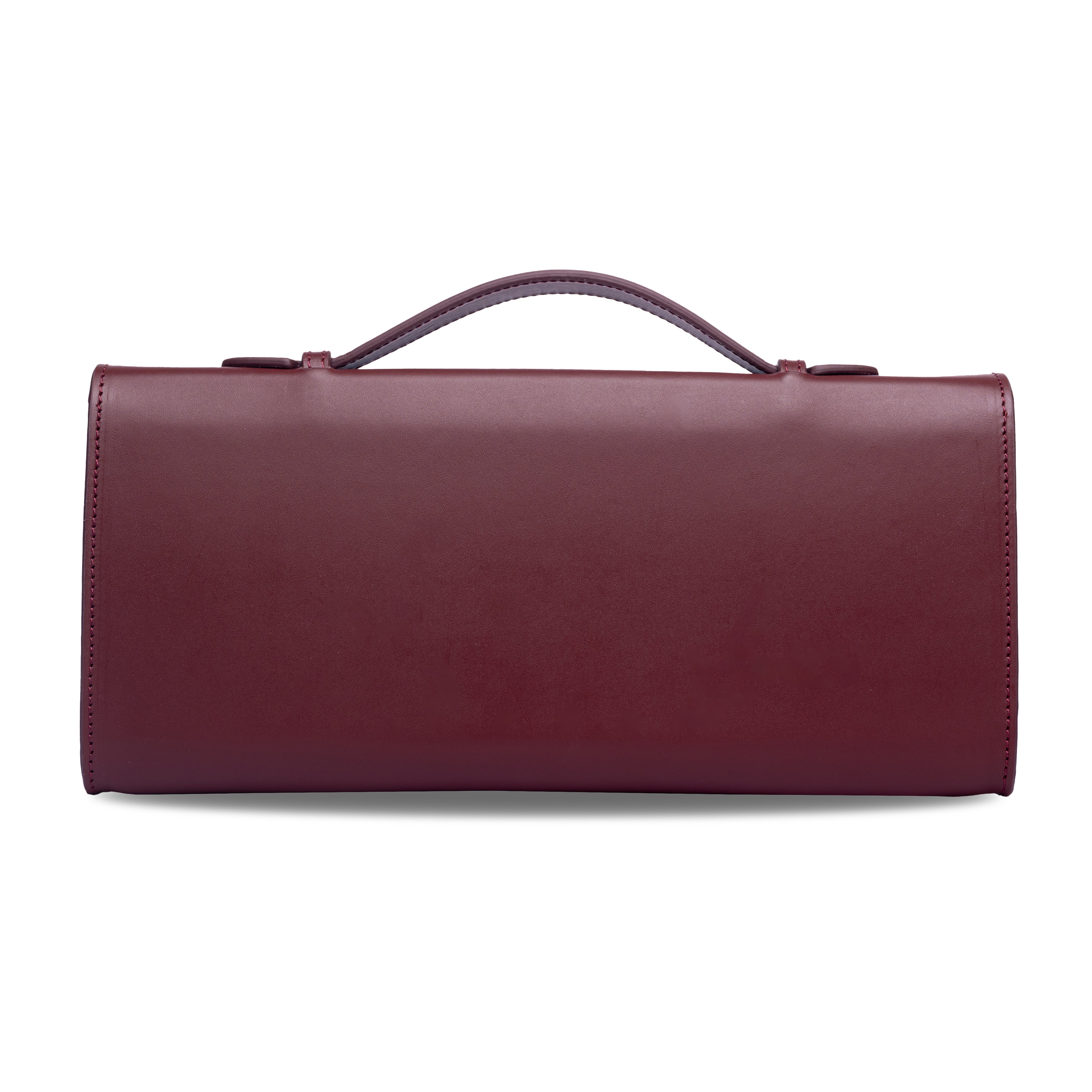 Melt Clutch Bag in Burgundy