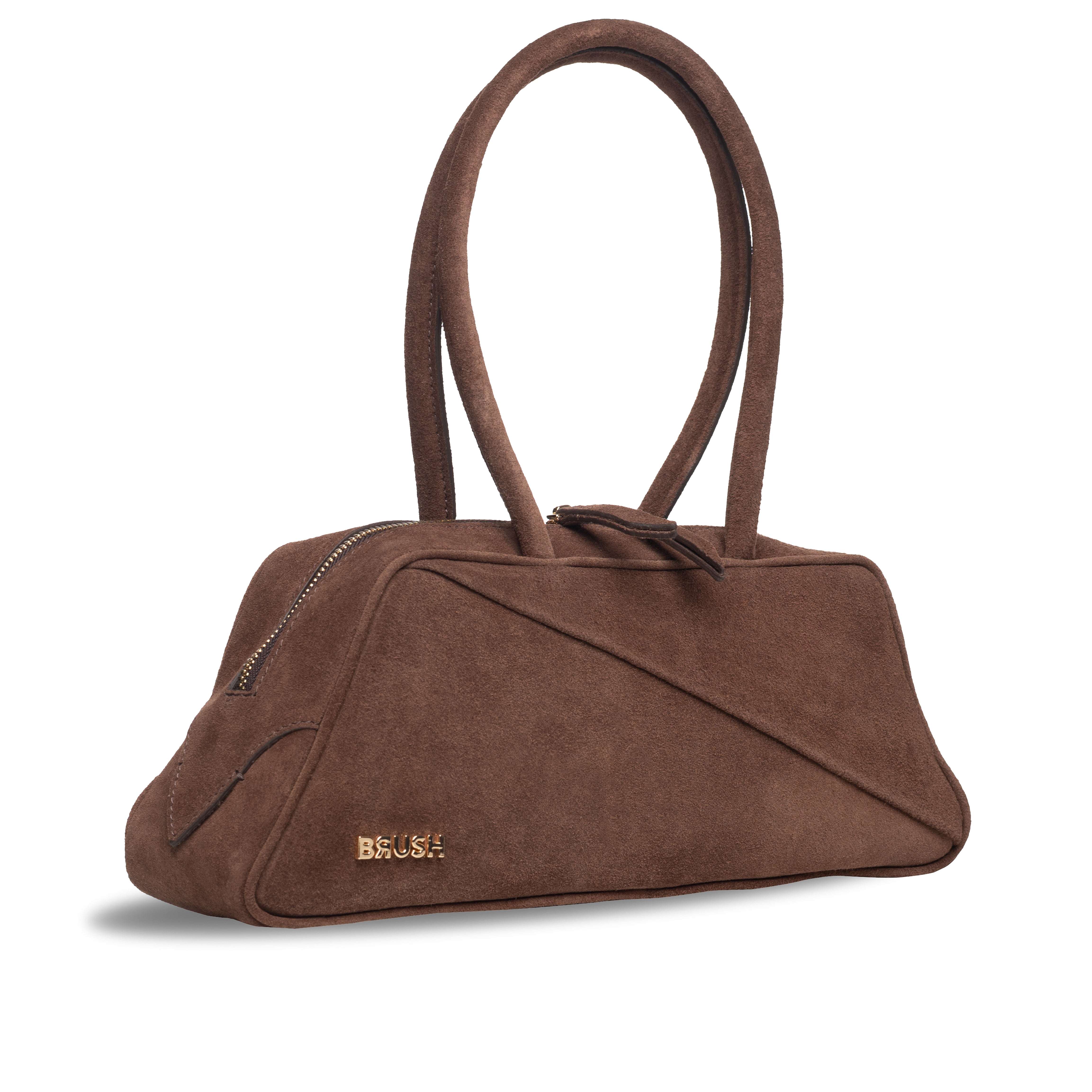 Palette Bag in Brown Suede