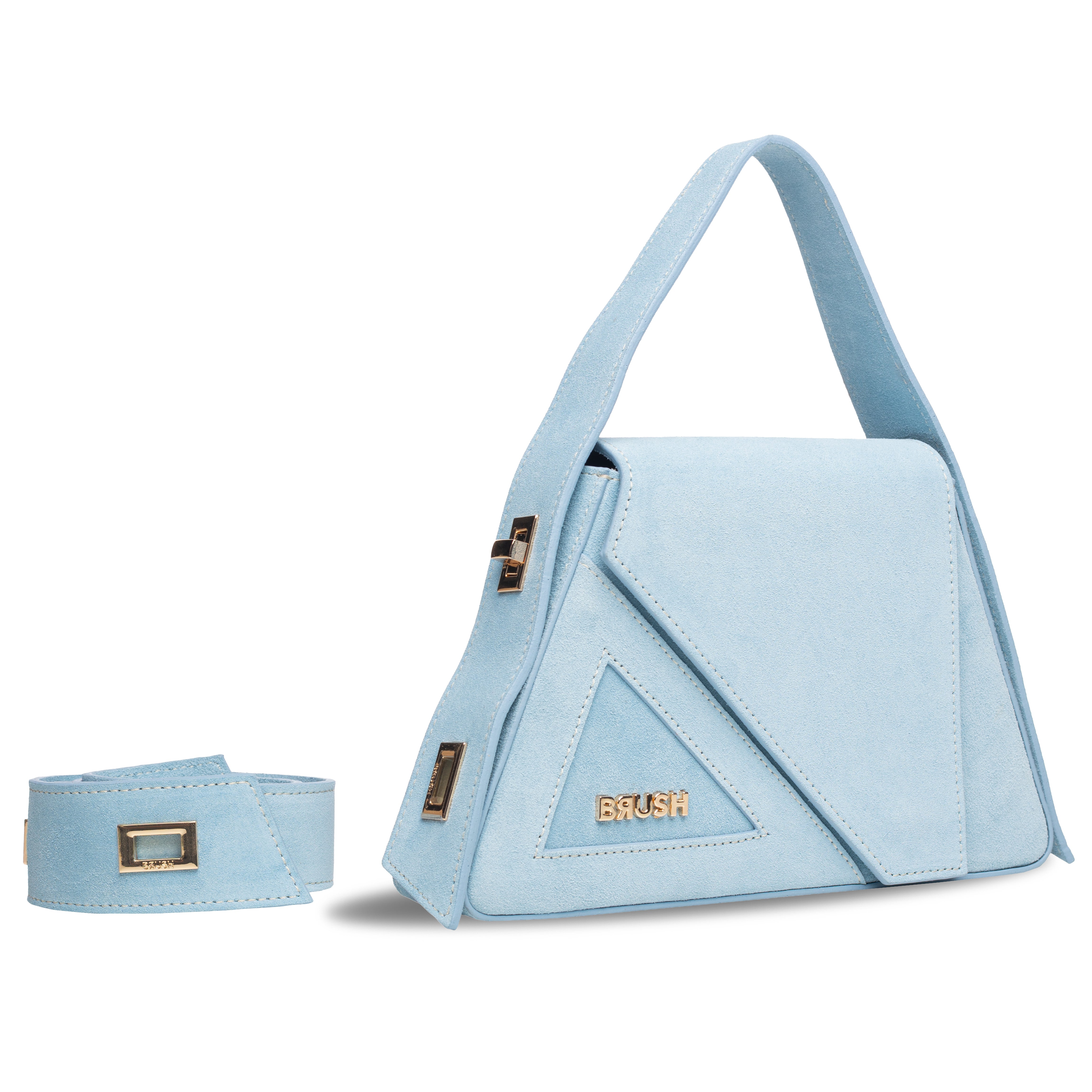 Sky Suede Baby Ruler Bag